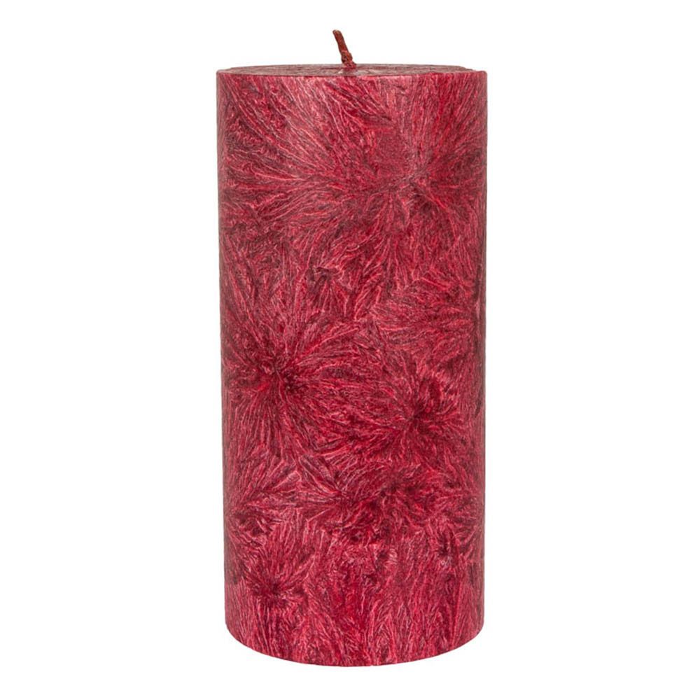 Hahn Kerzenfarm Formkerze Stearin Stumpenkerze - dunkelrot 64x135 mm günstig online kaufen