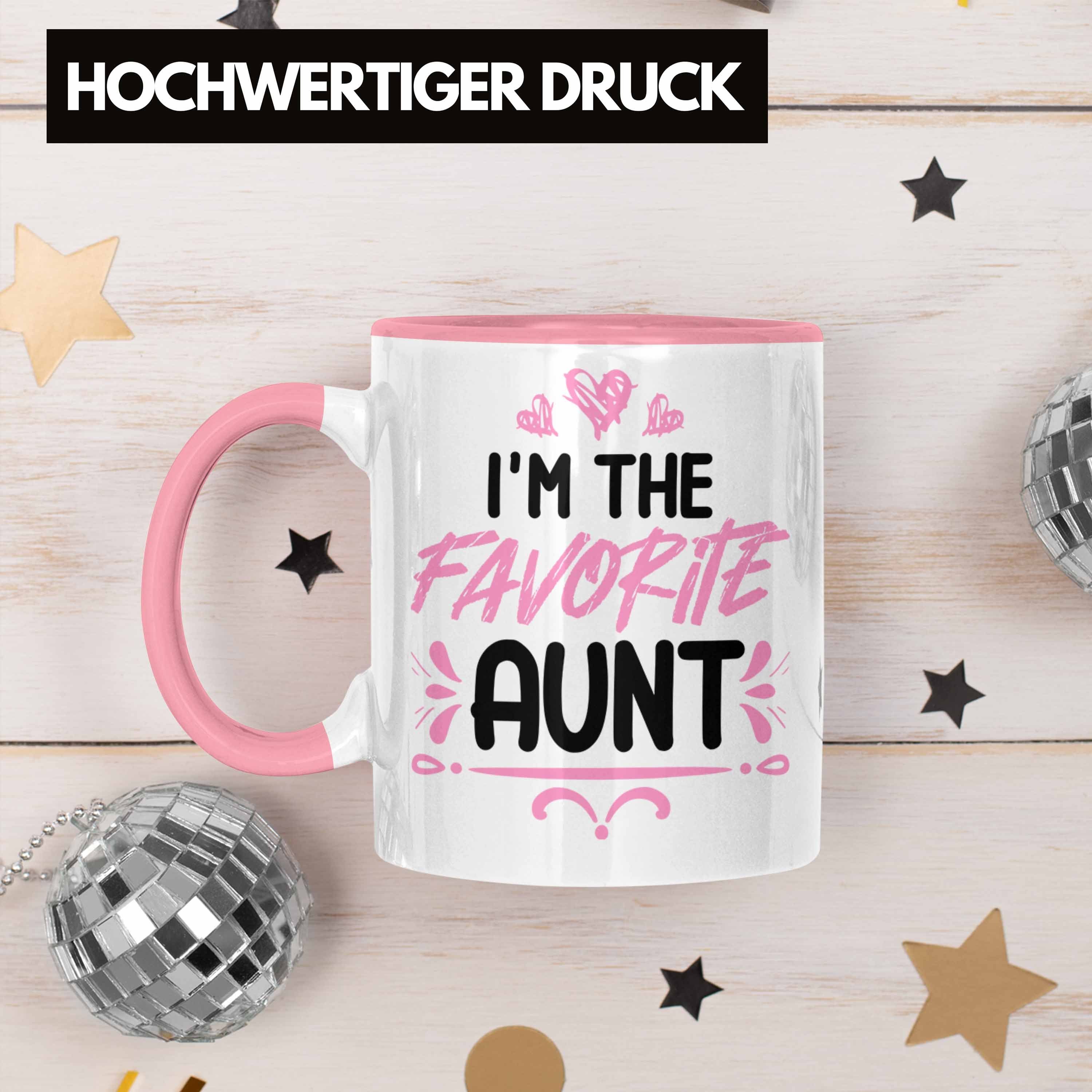 der Geschenk Tasse Tante Trendation The Trendation Tasse - Welt Beste Rosa Favorite Aunt I'm