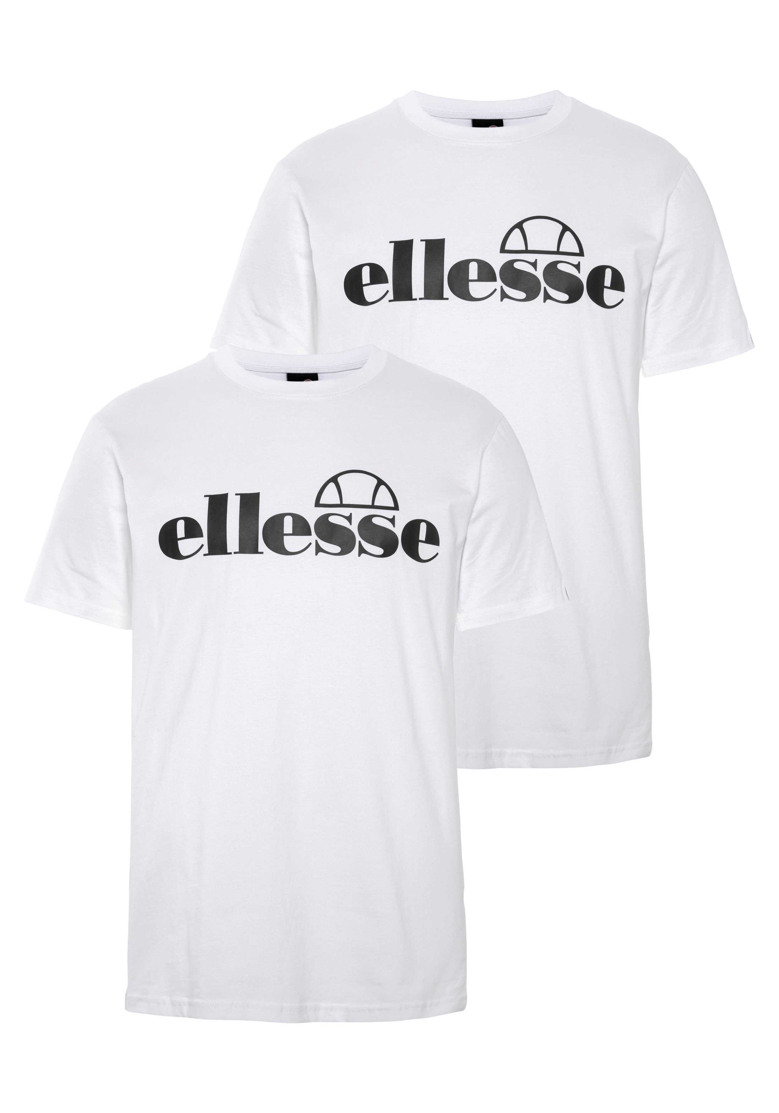 Ellesse T-Shirt FUENTI SET 2-tlg) (Packung, weiß
