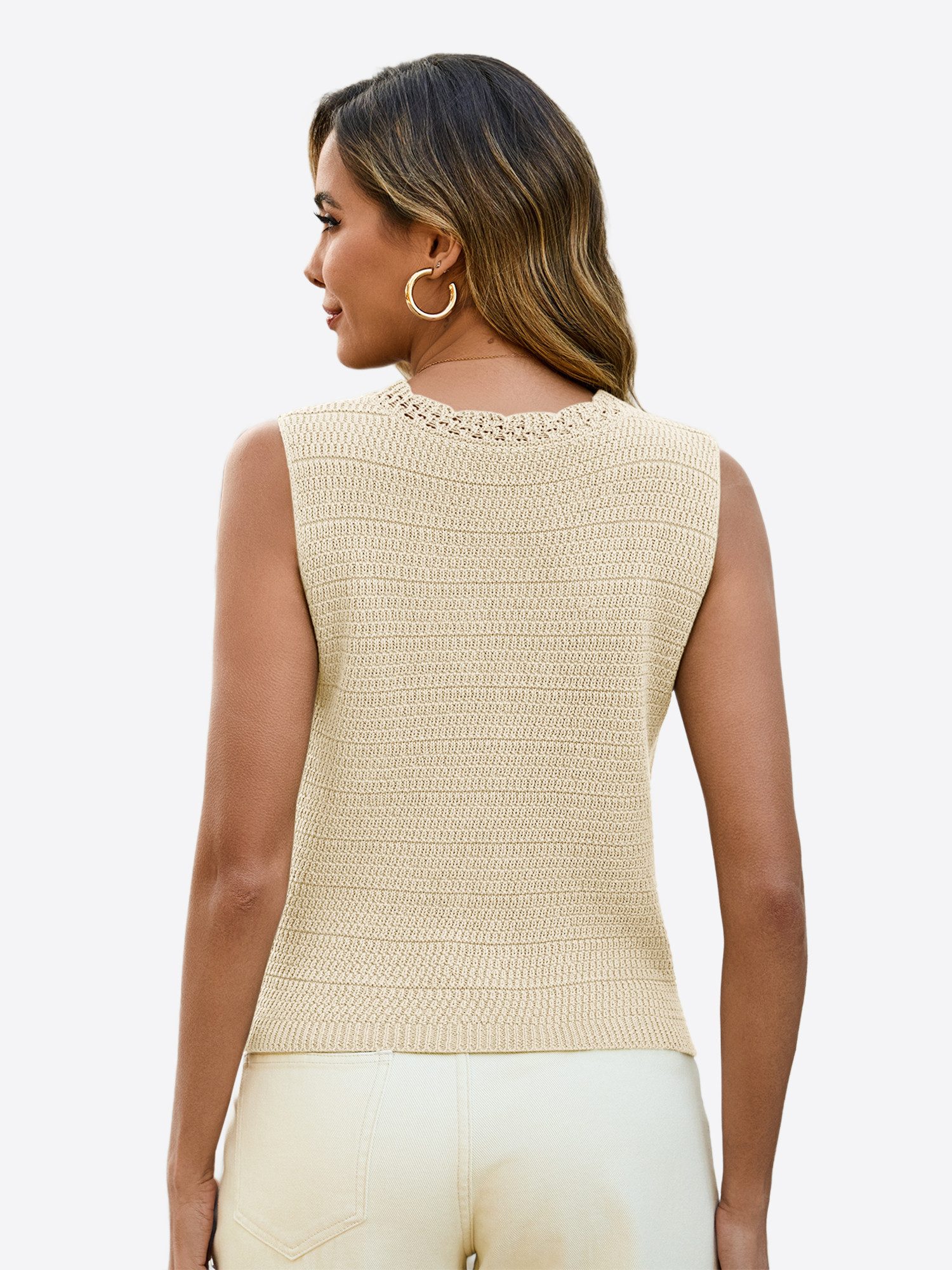 Imily Bela Strickweste Damen V-Ausschnitt Weste mit Knopfleiste (Packung, 1 günstig online kaufen