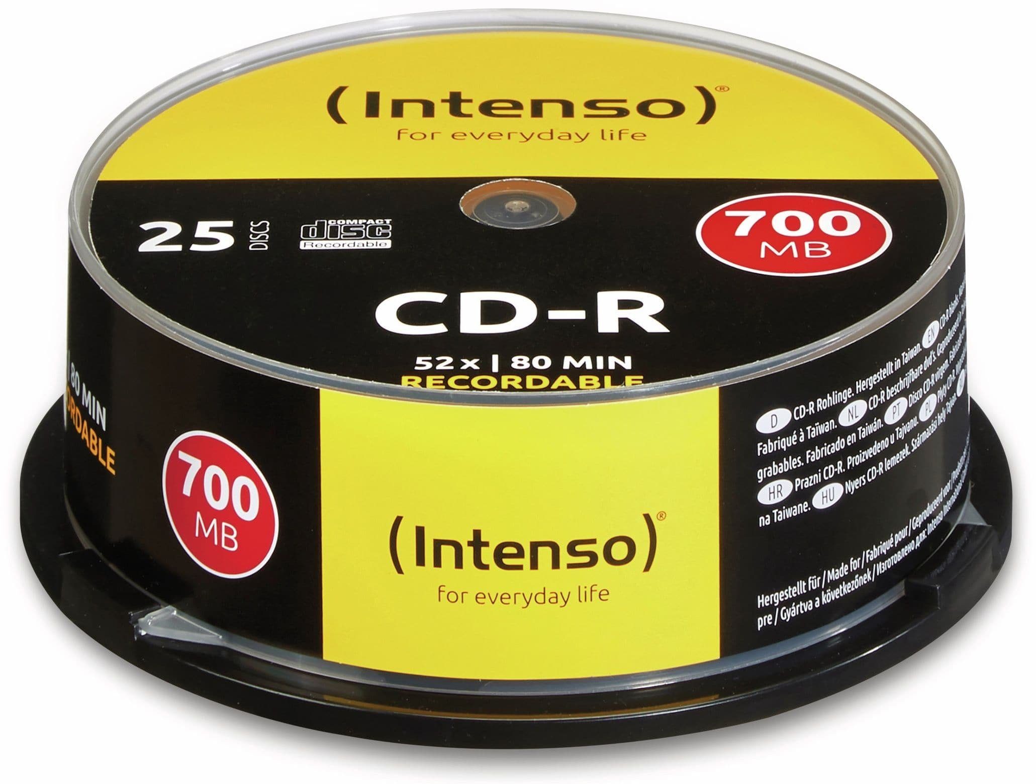 DVD+R Intenso 16x - 4.7GB - Lot De 25 - Pour Gravure Données Ou Vidéo