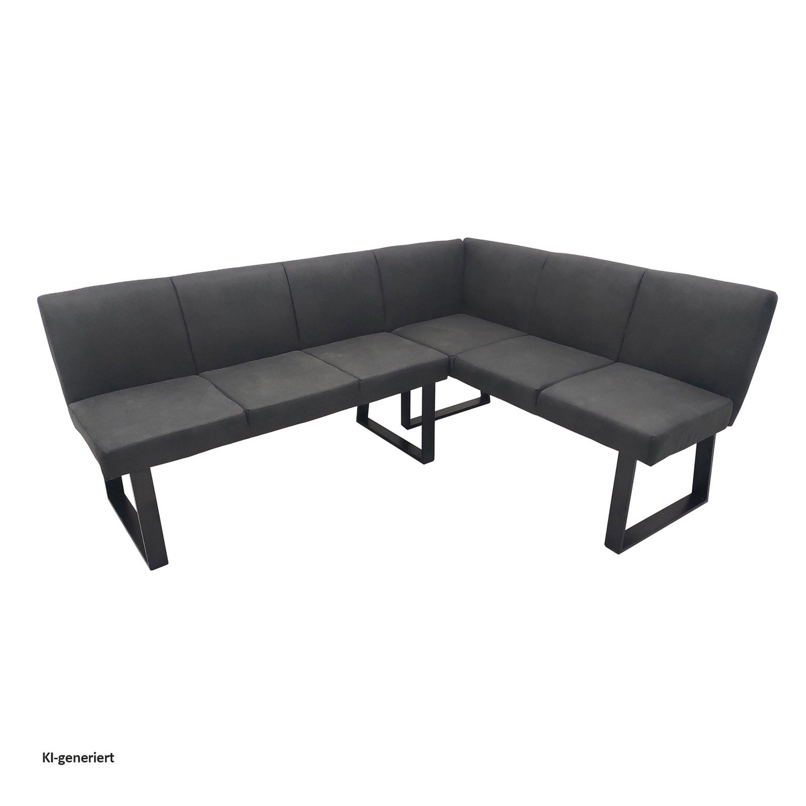 HTI-Living Eckbank Esszimmerbank 192 x 152 cm (1 Stück, 1-St., 1 Eckbank), Sitzbank Polsterbank Kunstlederbezug Metallgestell