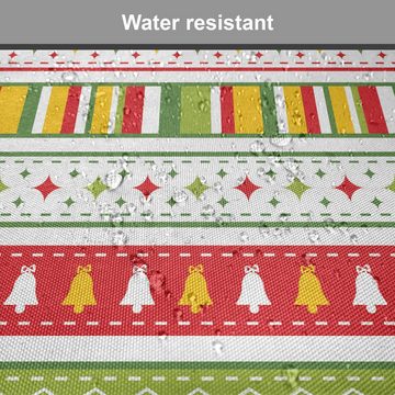 Abakuhaus Stuhlkissen Dekoratives wasserfestes Kissen mit Riemen für Küchensitze, Weihnachten traditionelle Grenzen