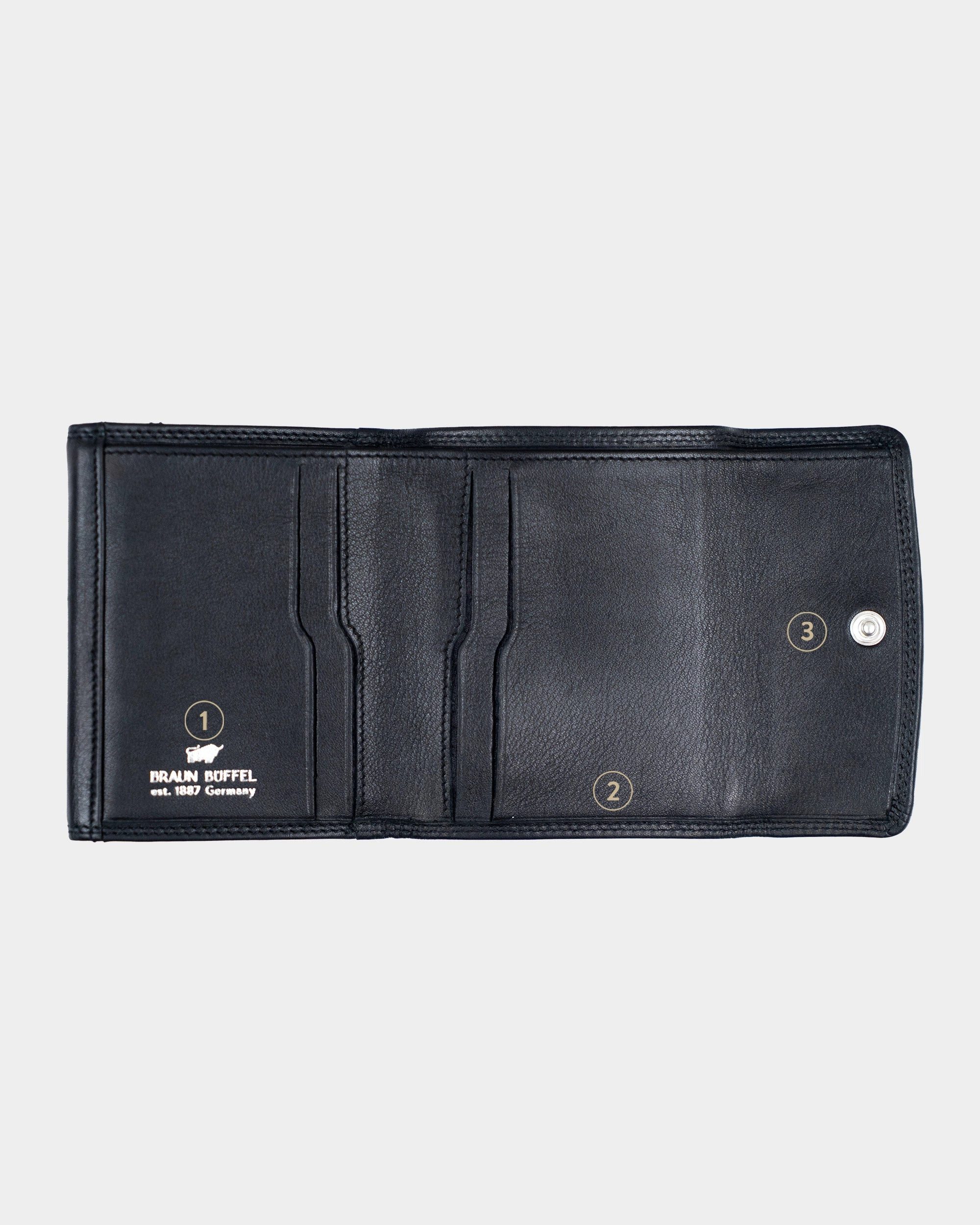 Braun Büffel Mini Geldbörse GOLF RFID Geldbörse S 4 Kartenfächer schwarz – Bild 5 von 5