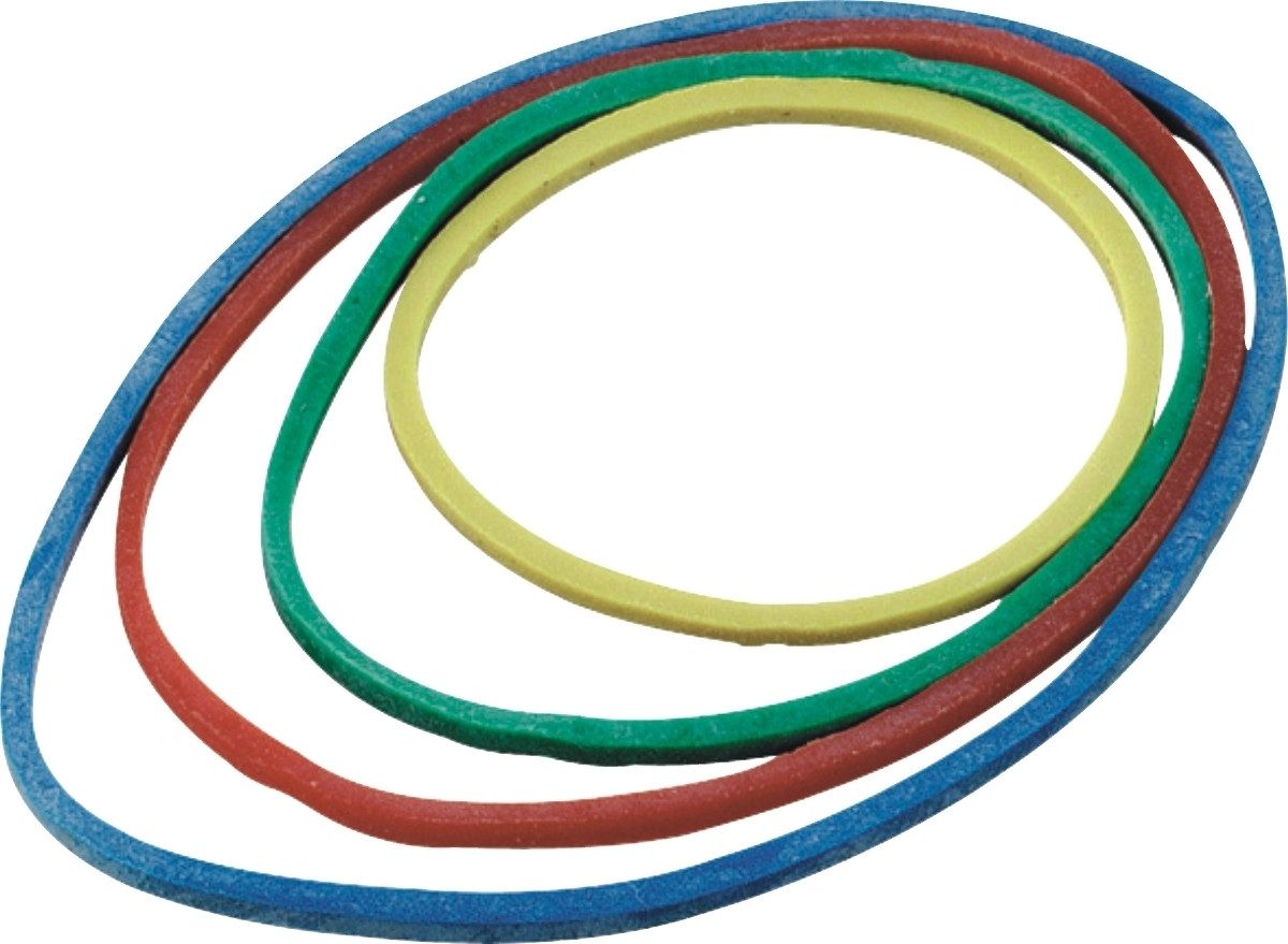 Pryse Gummiringe Nr. 6 – 100 G Box, Naturkautschuk, Flachlänge 6 Cm, Breite 2 Mm, Stärke 1,3 Mm