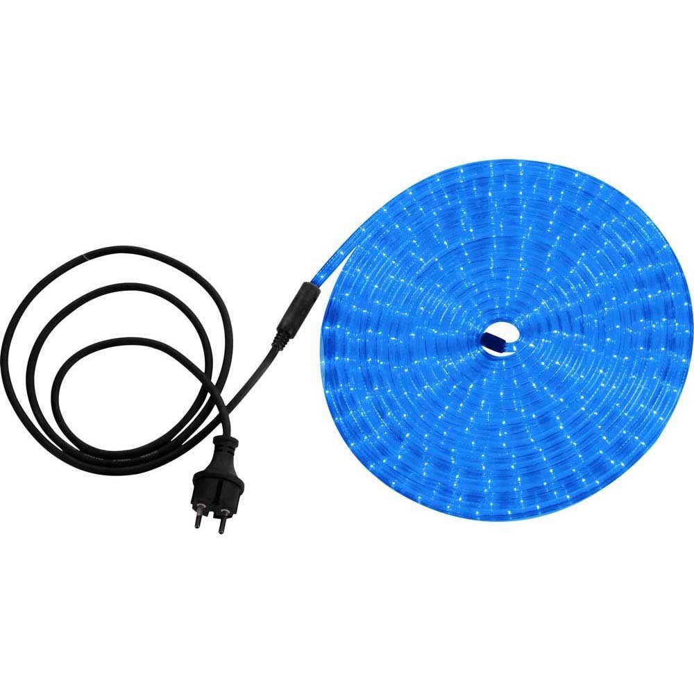 GLOBO LIGHTING Dekolicht, LED-Leuchtmittel fest verbaut, LED Lichterschlauch Blau 1,5 m Zuleitung Stecker Innen Außen Länge 9 m