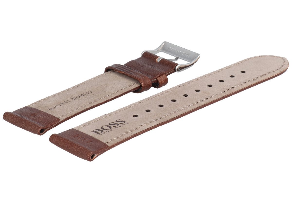 BOSS Uhrenarmband 22mm Leder Braun 659302790 – Bild 4 von 5