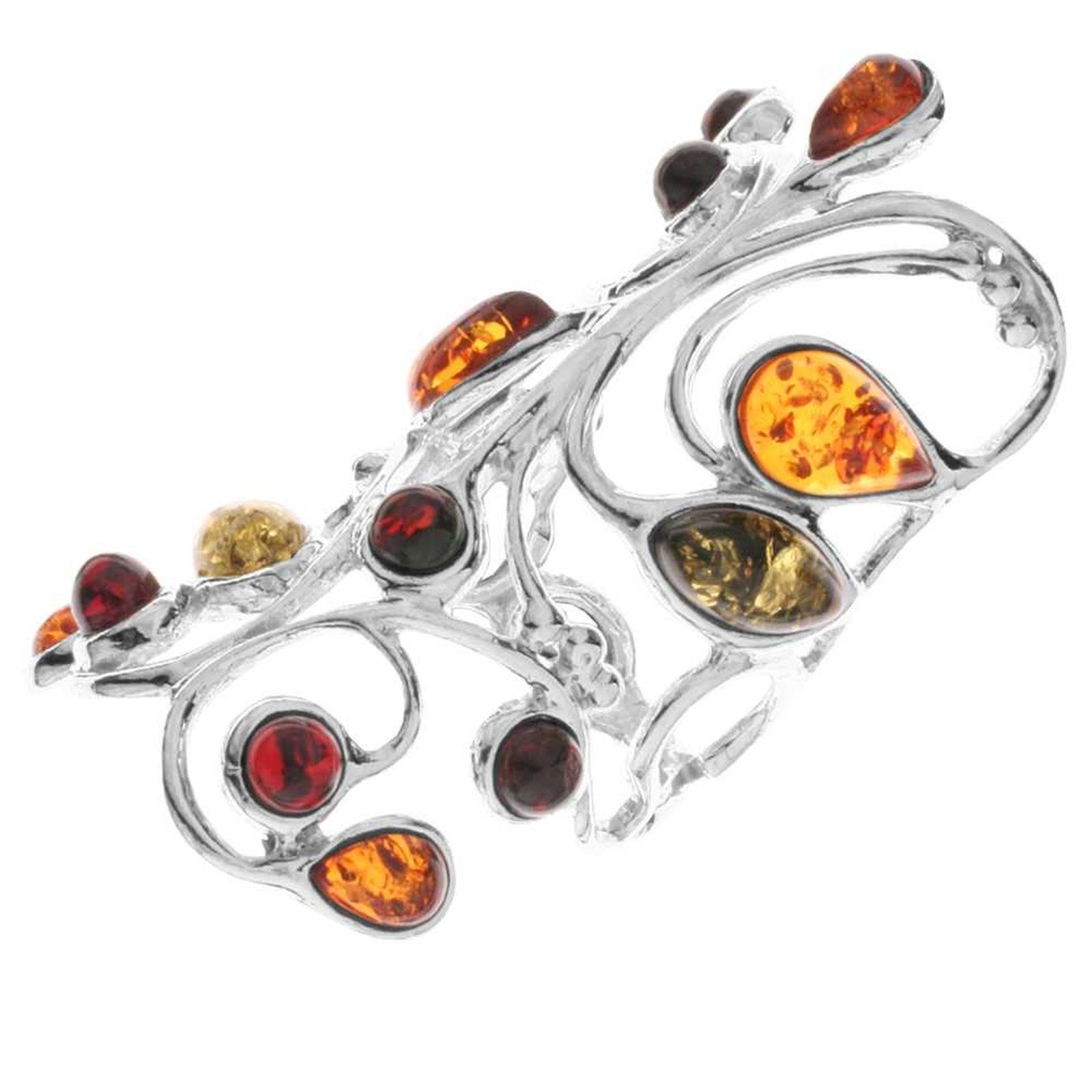 OSTSEE-SCHMUCK Silberring - Börke - Silber 925/000 - Bernstein (1-tlg) günstig online kaufen