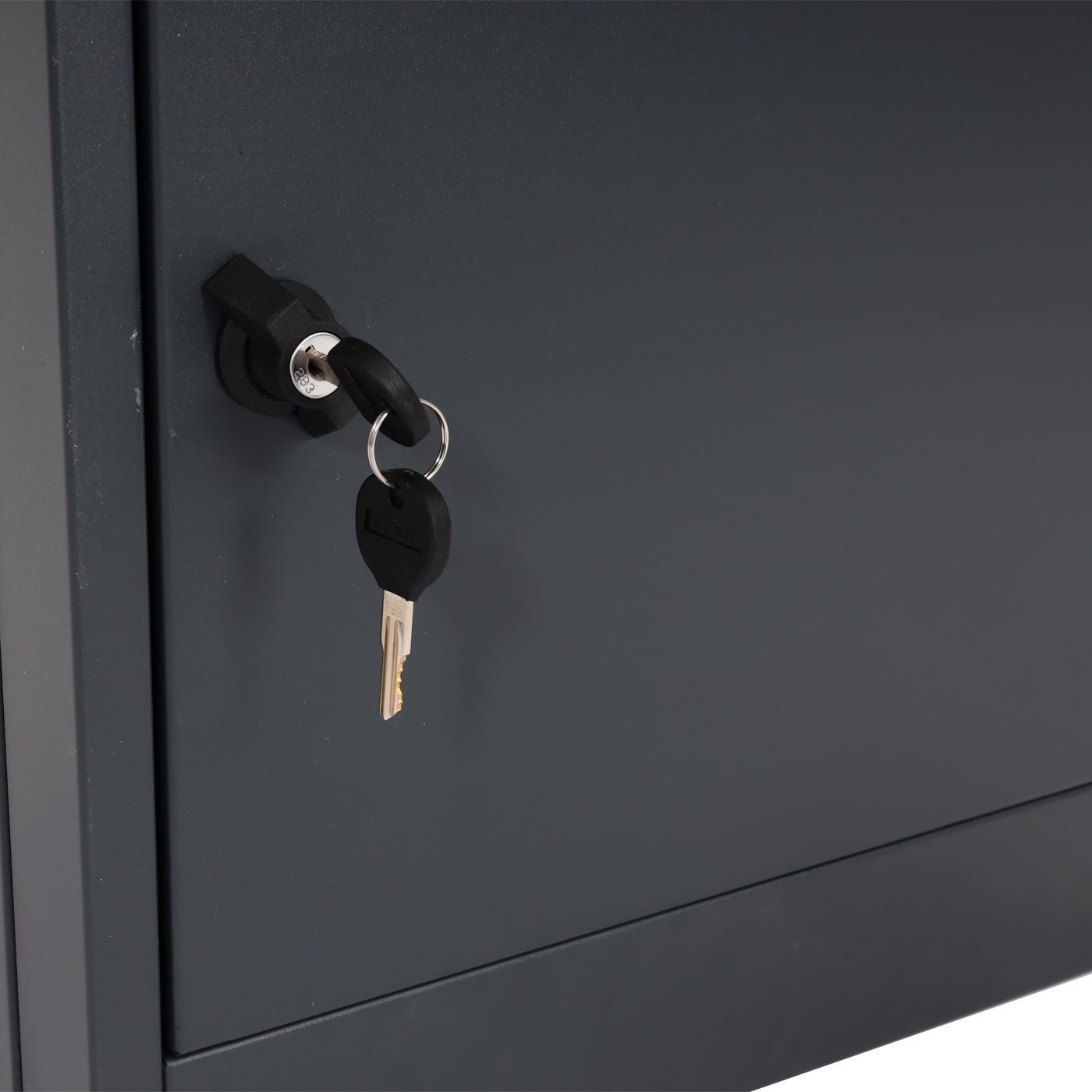 MCW Standbriefkasten MCW-G80, Am Boden fixierbar, Für Briefe und mittlere Pakete, Abschließbar