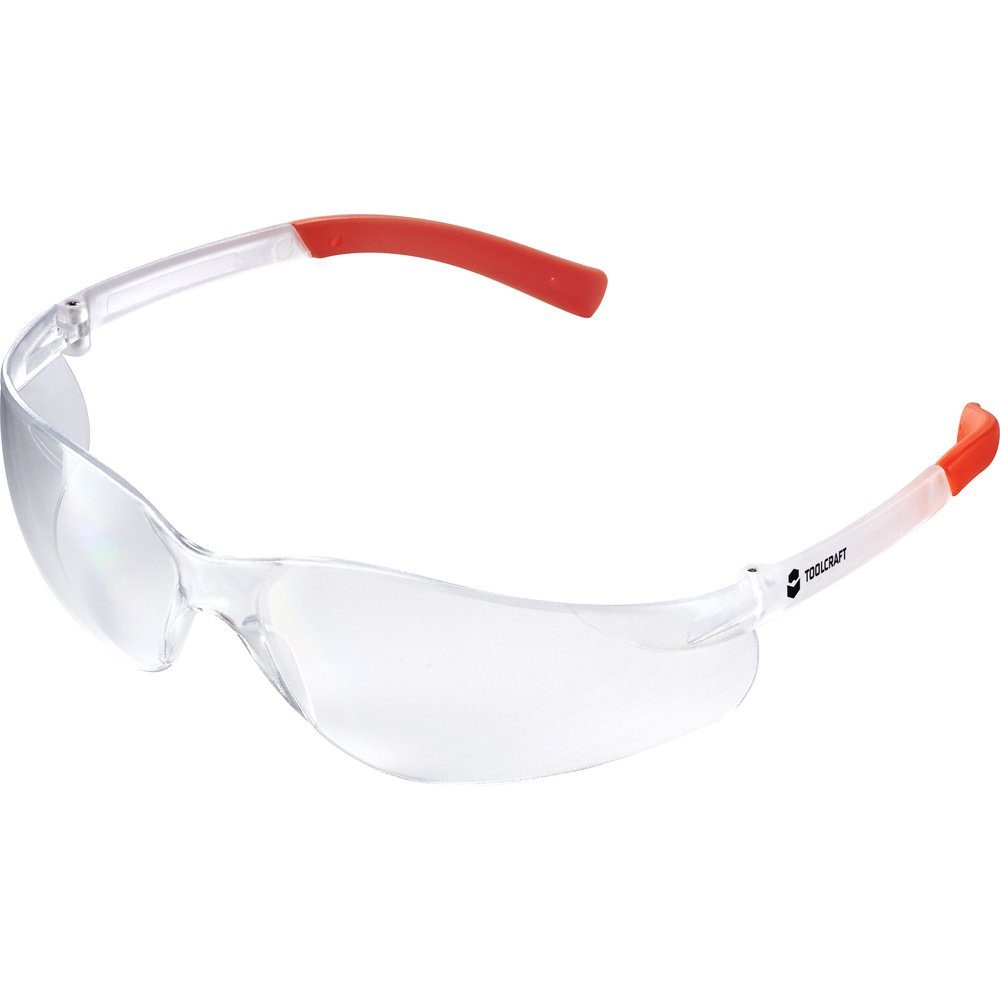 TOOLCRAFT Arbeitsschutzbrille TOOLCRAFT TO-5343213 Schutzbrille Klar, Orange DIN EN 166