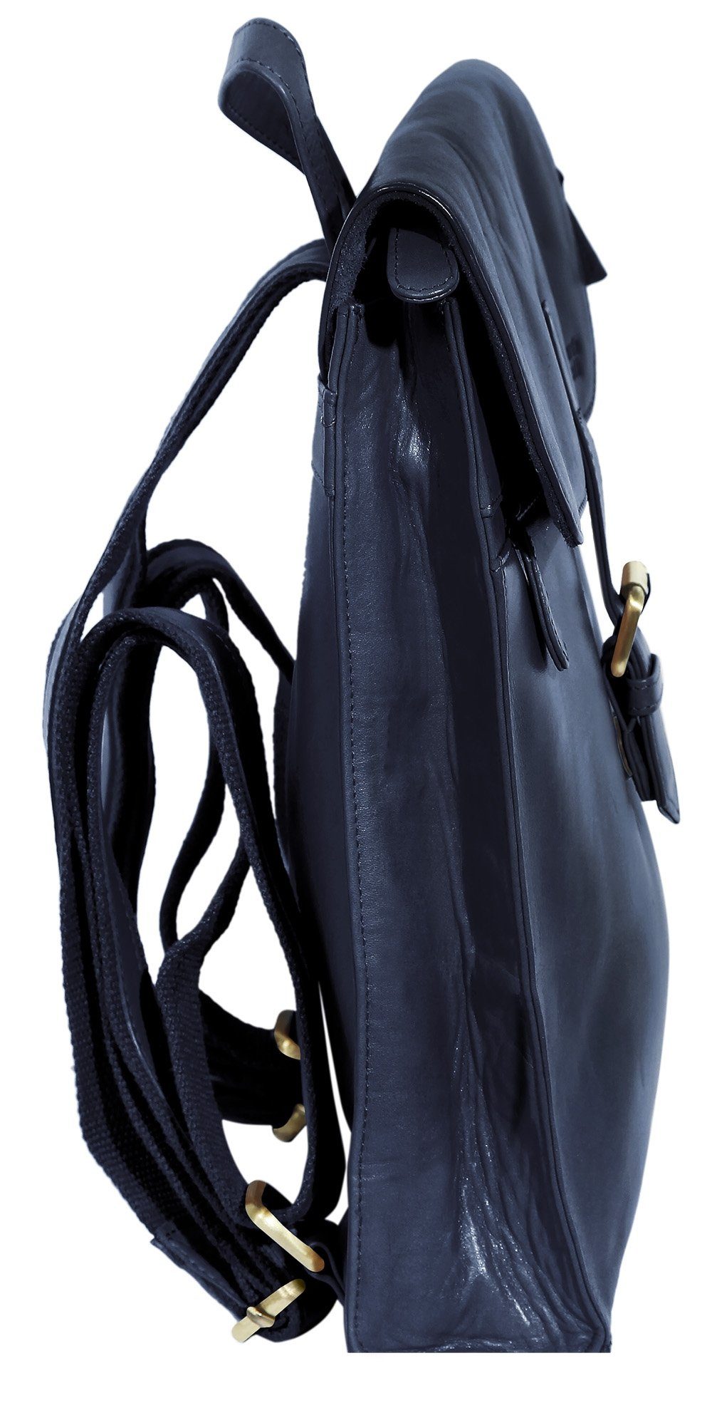 VERRELLI LEONARDO (einzeln) Jamila Tasche Blau Unisex aus Lederrucksack Rucksack Echtleder