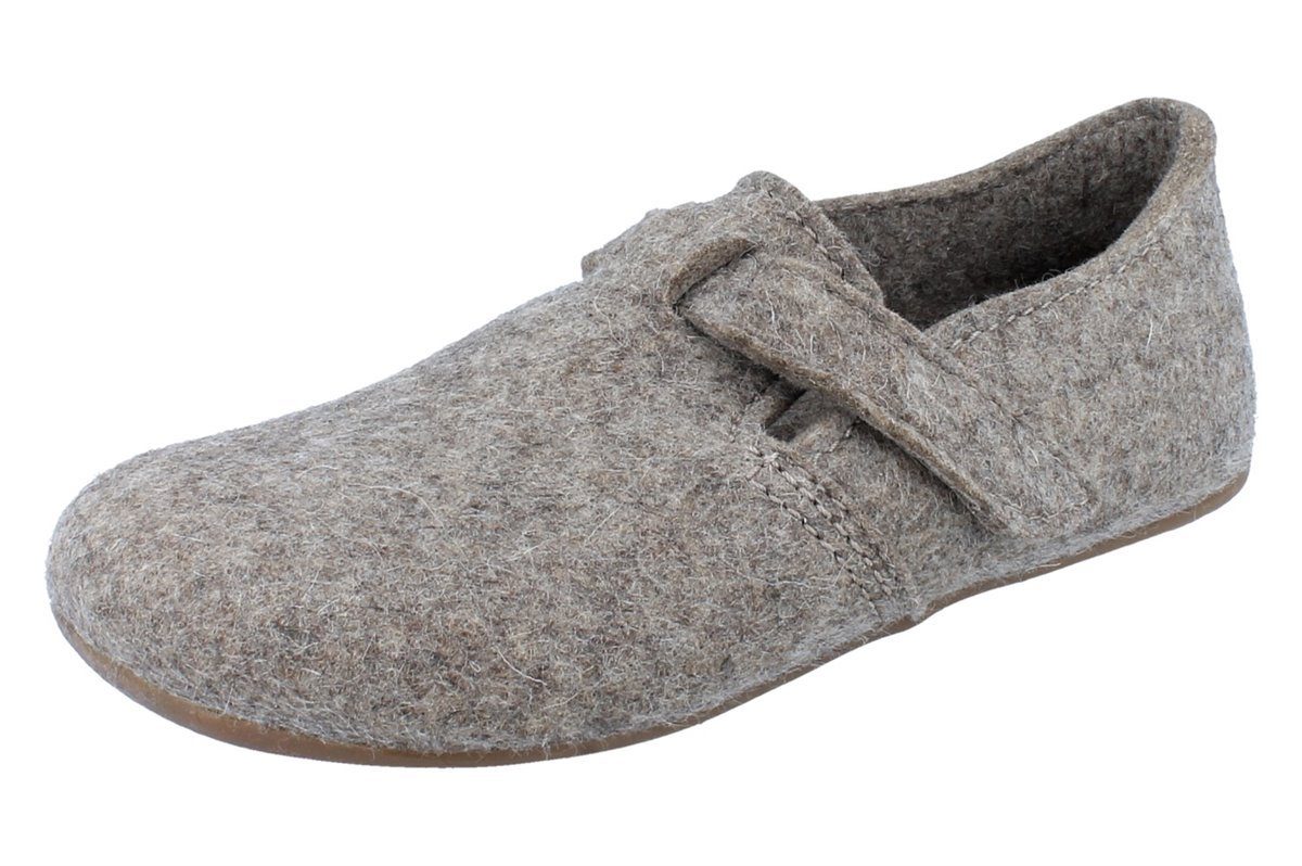 Haflinger HAFLINGER Everest Focus Damen Hausschuhe beige Wollfilz - Größe: 38 Hausschuh Wechselfußbett