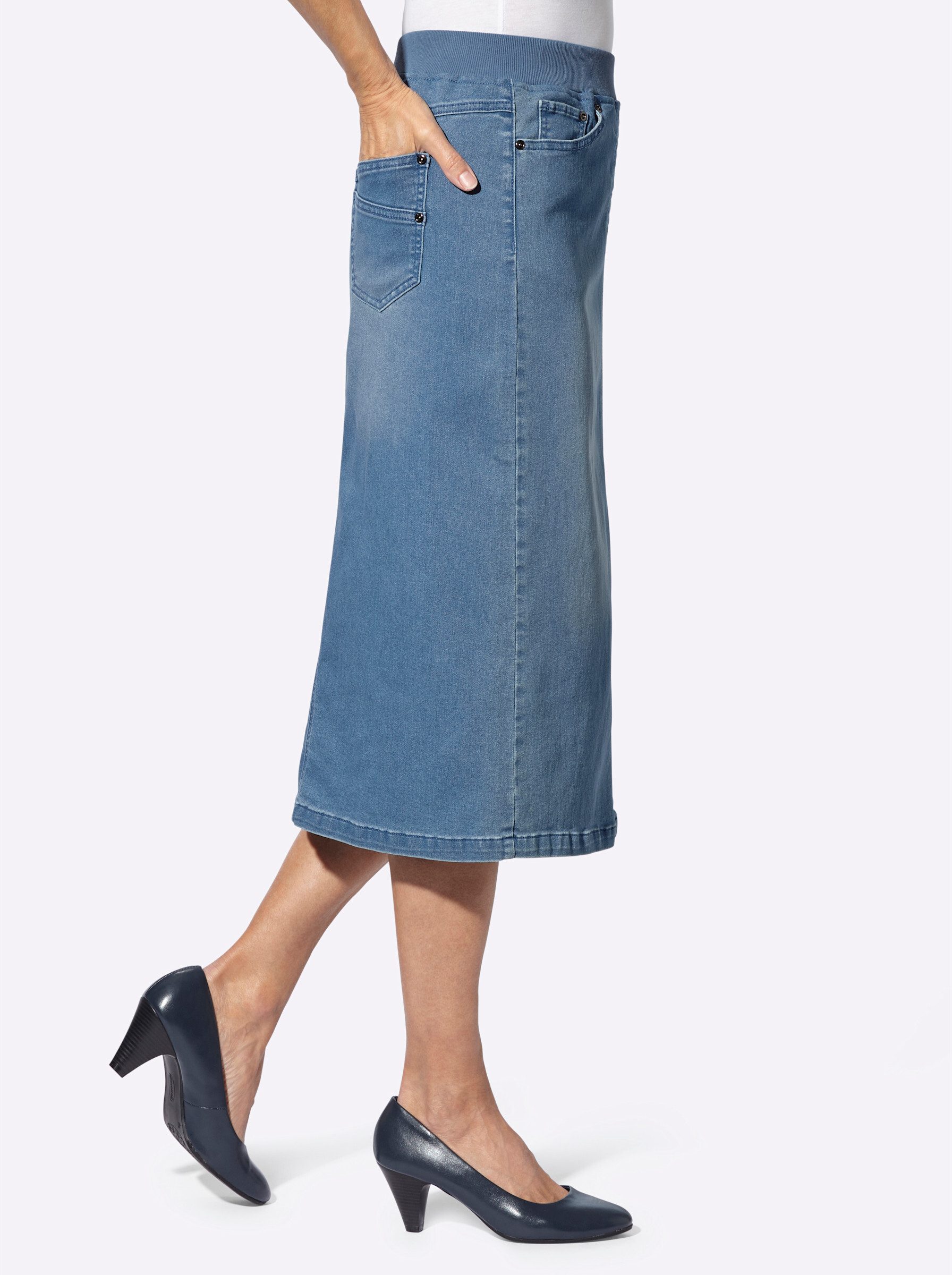 Witt A-Linien-Rock Jeansrock günstig online kaufen
