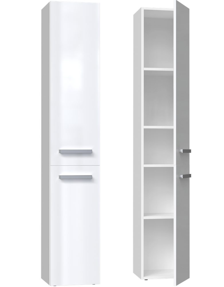ibonto Hochschrank Badezimmerschrank mit langen Türen günstig online kaufen