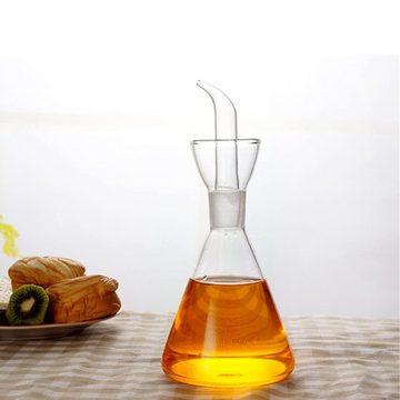 Lubgitsr Ölspender Tropf- und auslaufsichere Ölflasche aus Glas Ölflasche mit Ausgießer, (1-tlg)