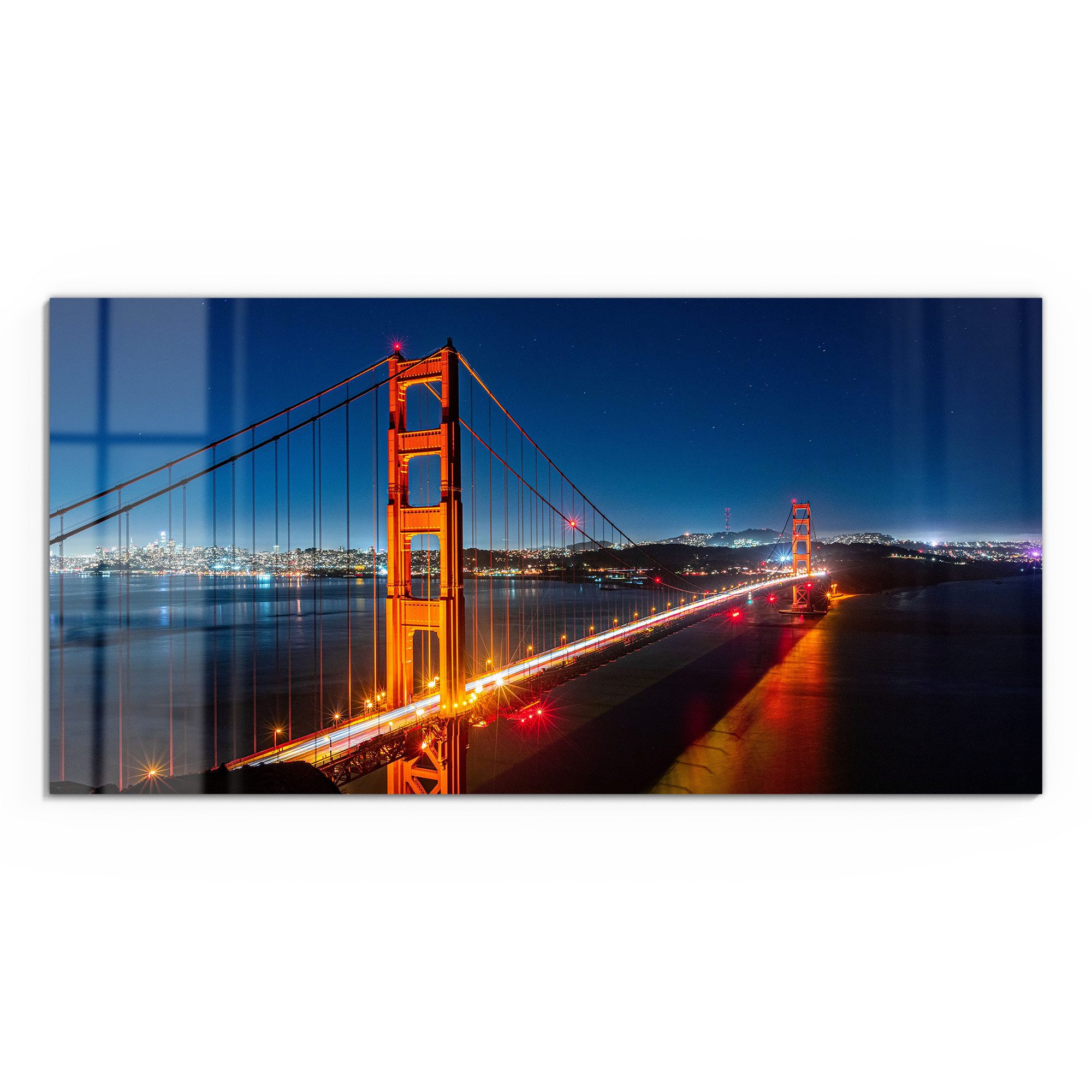 DEQORI Glasbild 'San Francisco bei Nacht', günstig online kaufen
