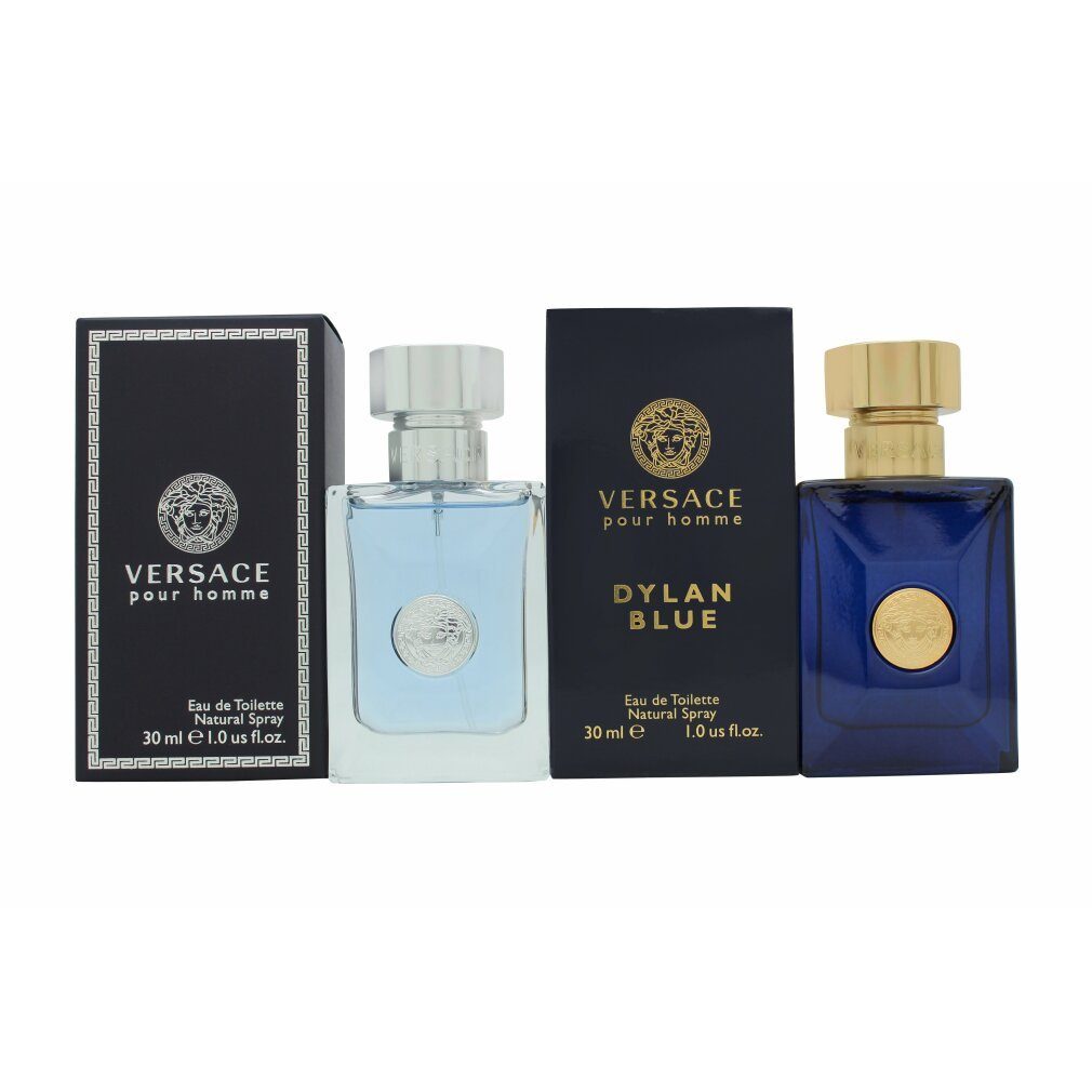 Versace Eau de Toilette Homme Gift Set 30ml Pour Homme EDT + 30ml Dylan Blue EDT