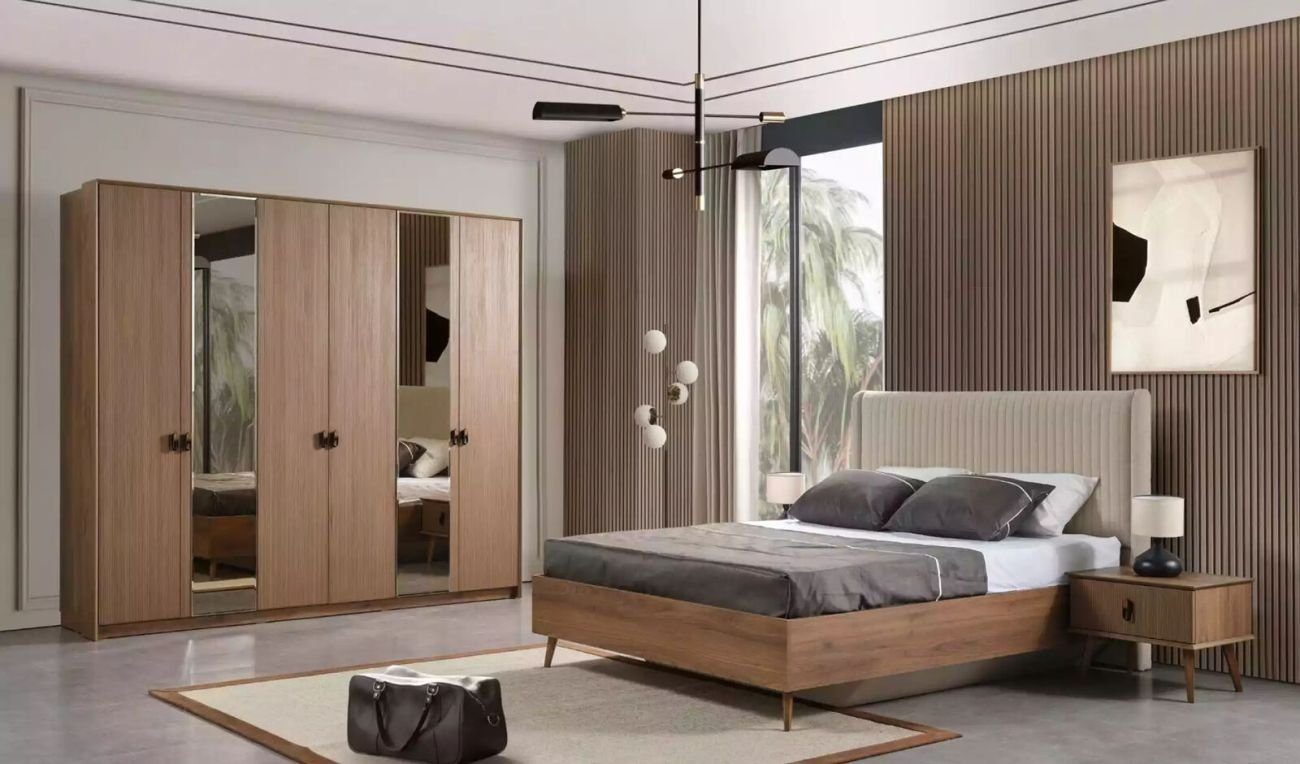 (1-St., JVmoebel Kleiderschrank) Schränke Schlafzimmer Made Schrank in 1x Kleiderschrank Kleiderschrank Holzschrank Luxus Italy