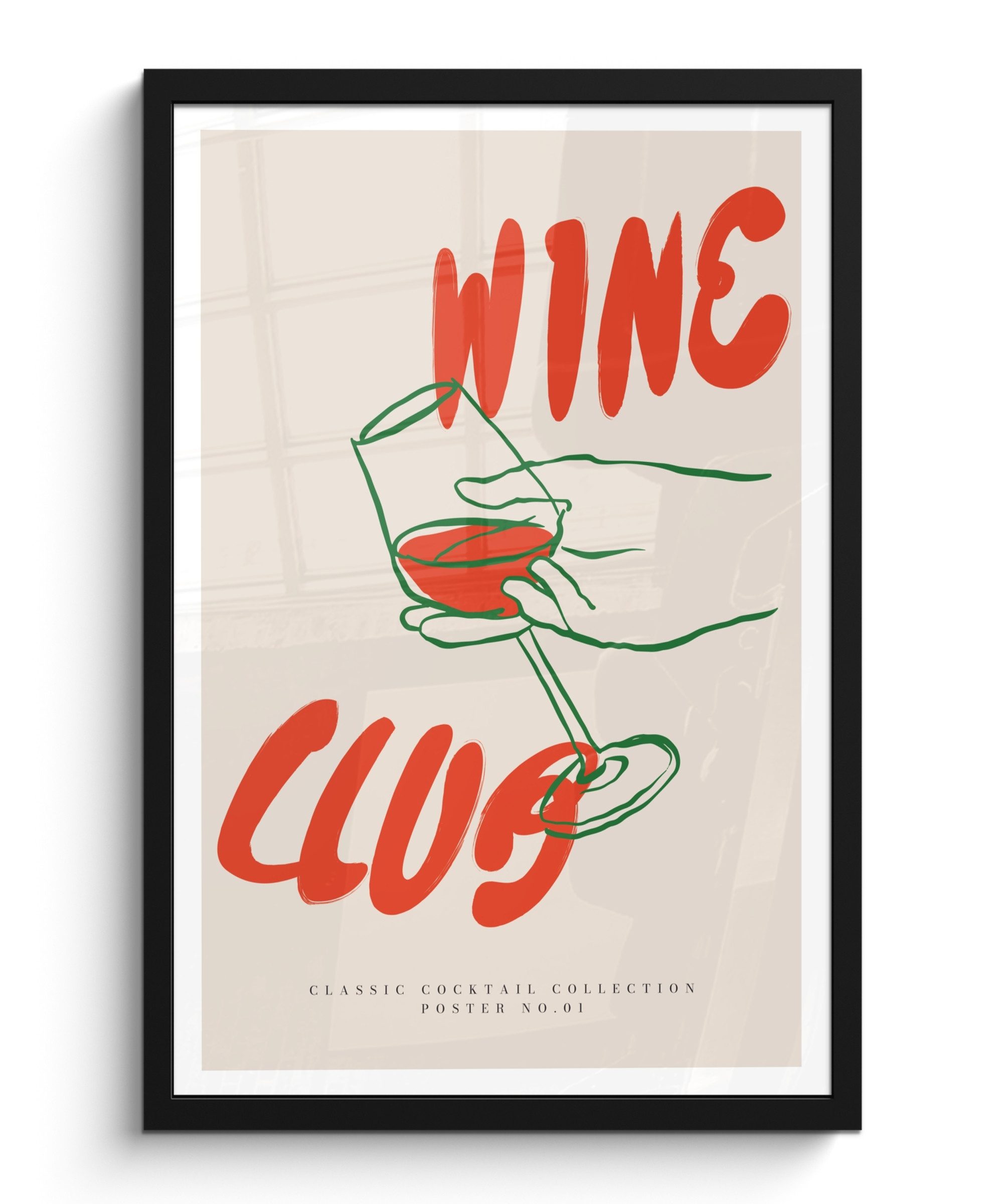 MuchoWow Poster Wein - 'Weinclub' - günstig online kaufen