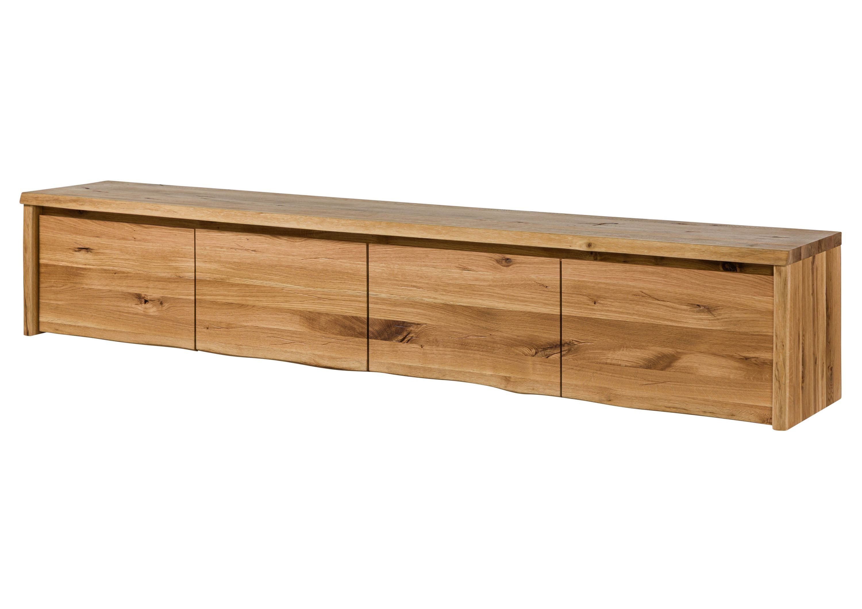 Massivmoebel24 TV-Board PURE OAK (Massivholz), Wildeiche 220x40x40 natur geölt PURE OAK #120