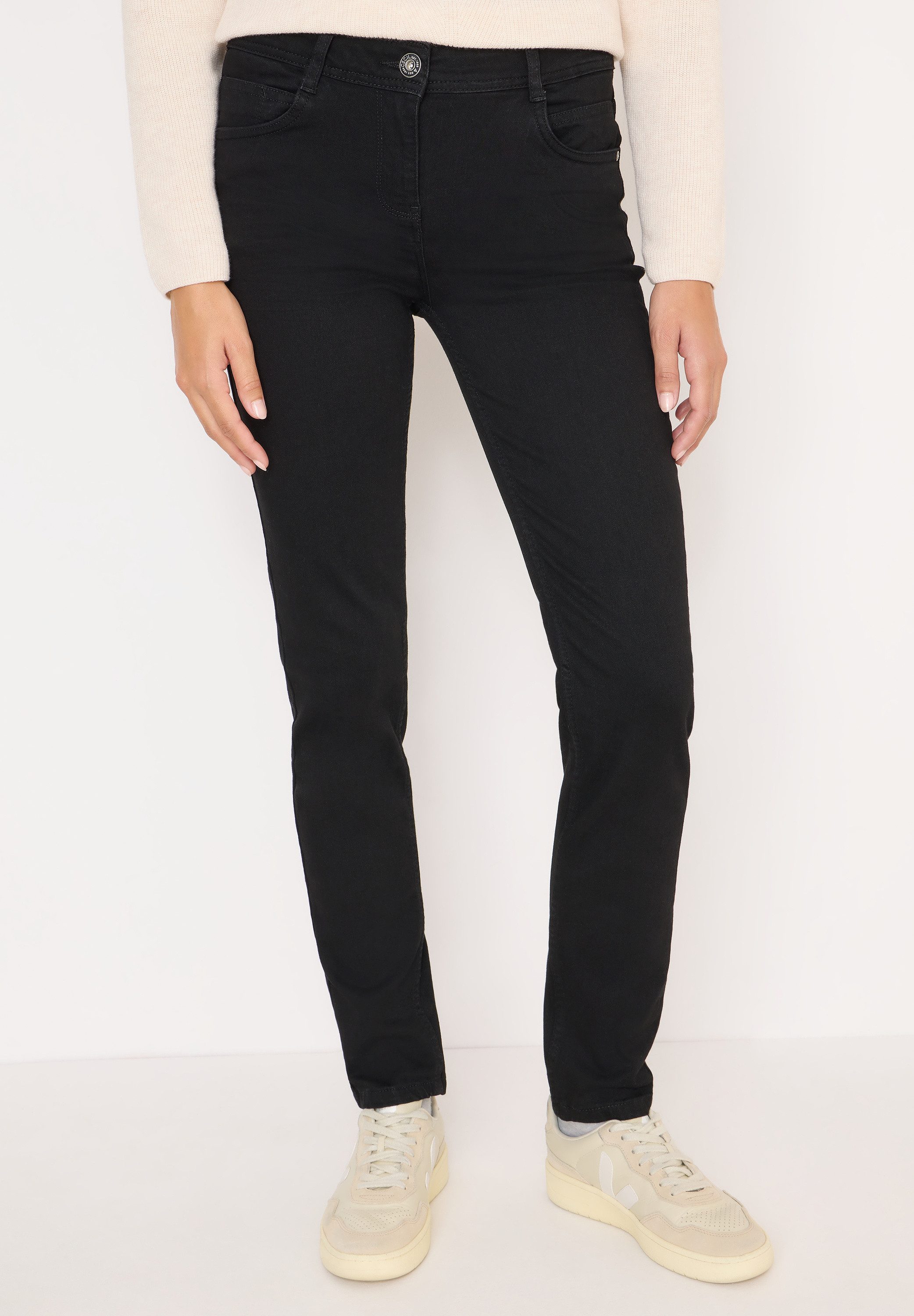 CECIL Slim-fit-Jeans Middle Waist