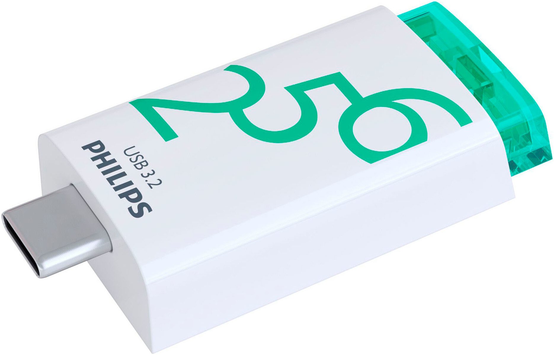 Philips Flash Drive Click 256GB USB-C 3.2 Gen 1 USB-Stick (USB 3.2, Lesegeschwindigkeit 120 MB/s)