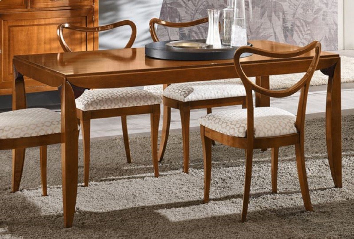 Esszimmer Möbel Qualität Luxus Esszimmertisch Massivholz Padrino - - Esstisch - Luxus - Casa Made Braun Italy Esstisch Ausziehbarer in