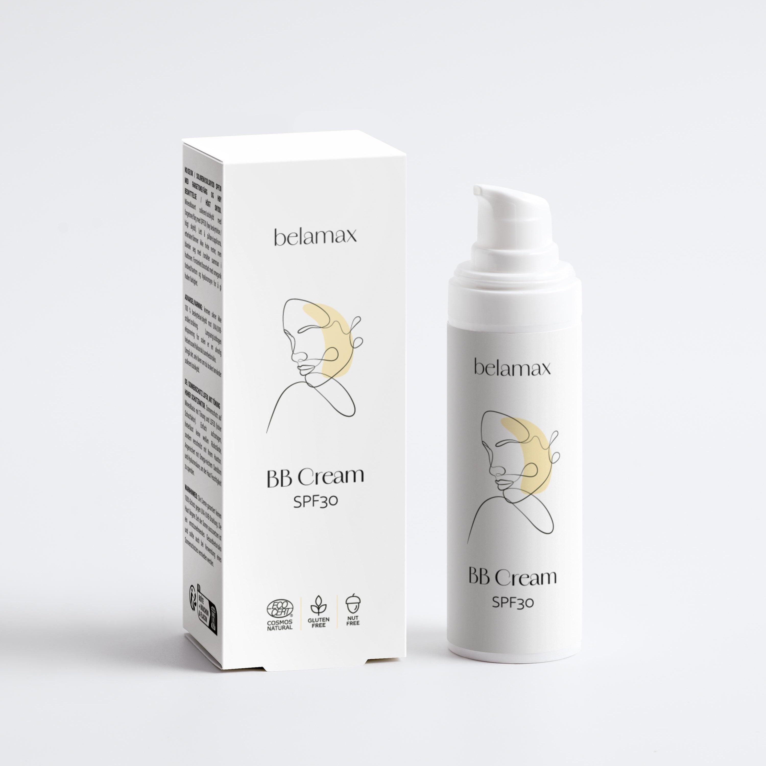 belamax Gesichtspflege BB Cream SPF30 (30ml), Schutz und Pflege für einen gesunden, natürlichen Glow