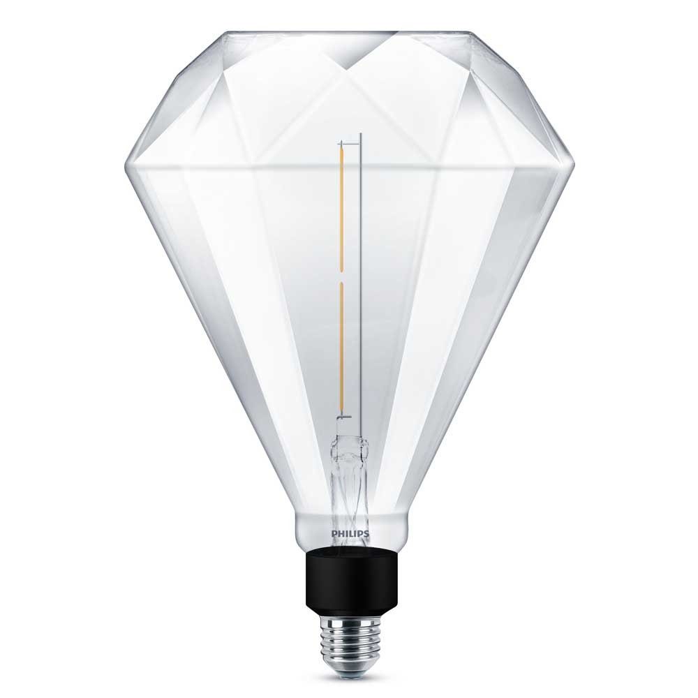Philips LED-Leuchtmittel E27, n.v, LED diamond 400 warmweiß, warmweiss 35W, ersetzt Kelvin, Lumen, giant 2000