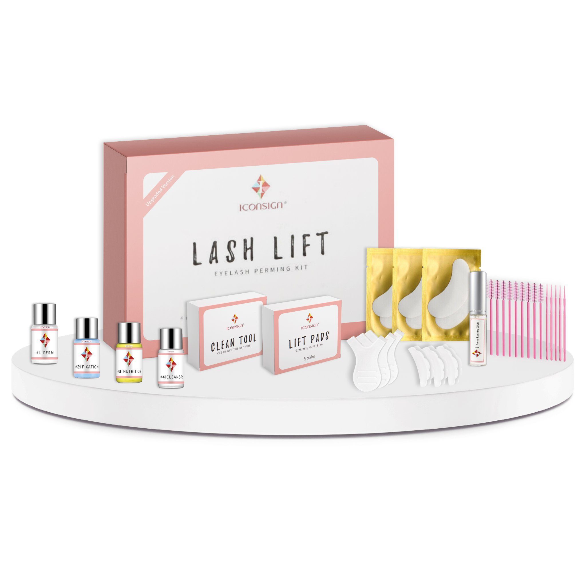 Einzelwimpern Wimpernlifting Starter Set Kit Wimpernwelle Wimpernlaminierung 10tlg