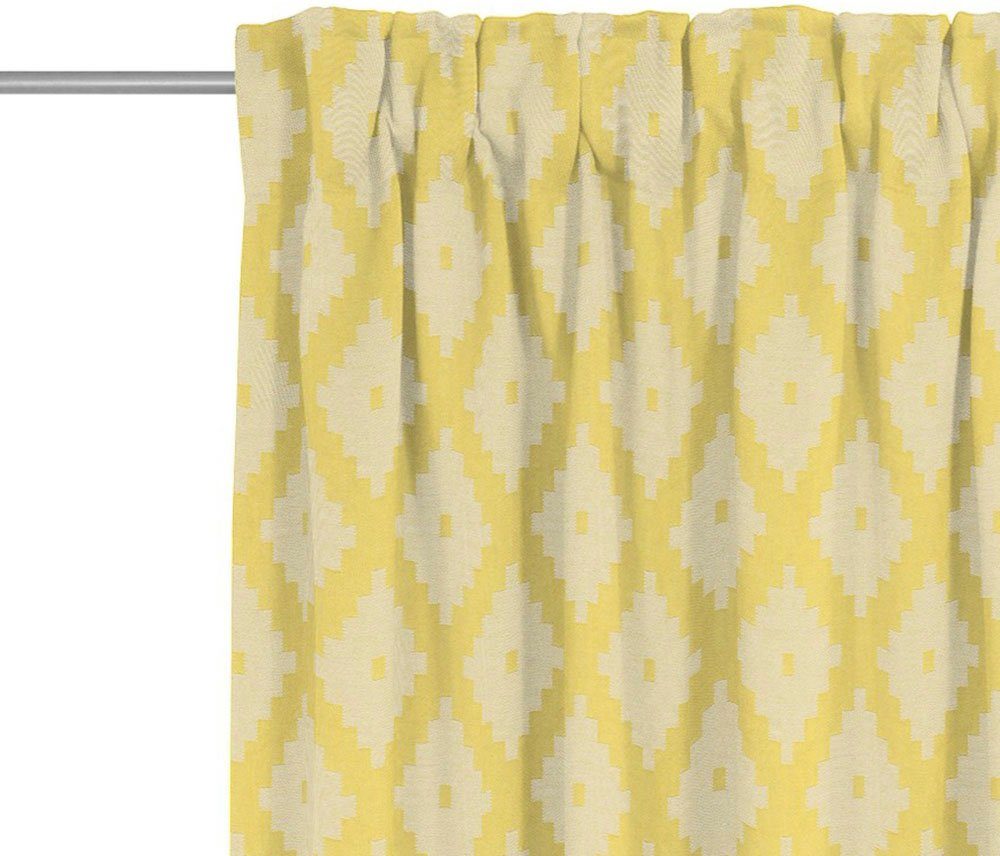St), Shiraz gelb Bio-Baumwolle Vorhang Multifunktionsband aus Adam, Maroccan Jacquard, (1 blickdicht, nachhaltig light,