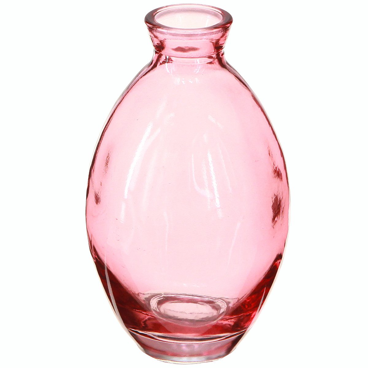 Viana Tischvase Rosa bauchige Minivasen Glas Ø7cm H12cm Set 6 Stück Deco Deko
