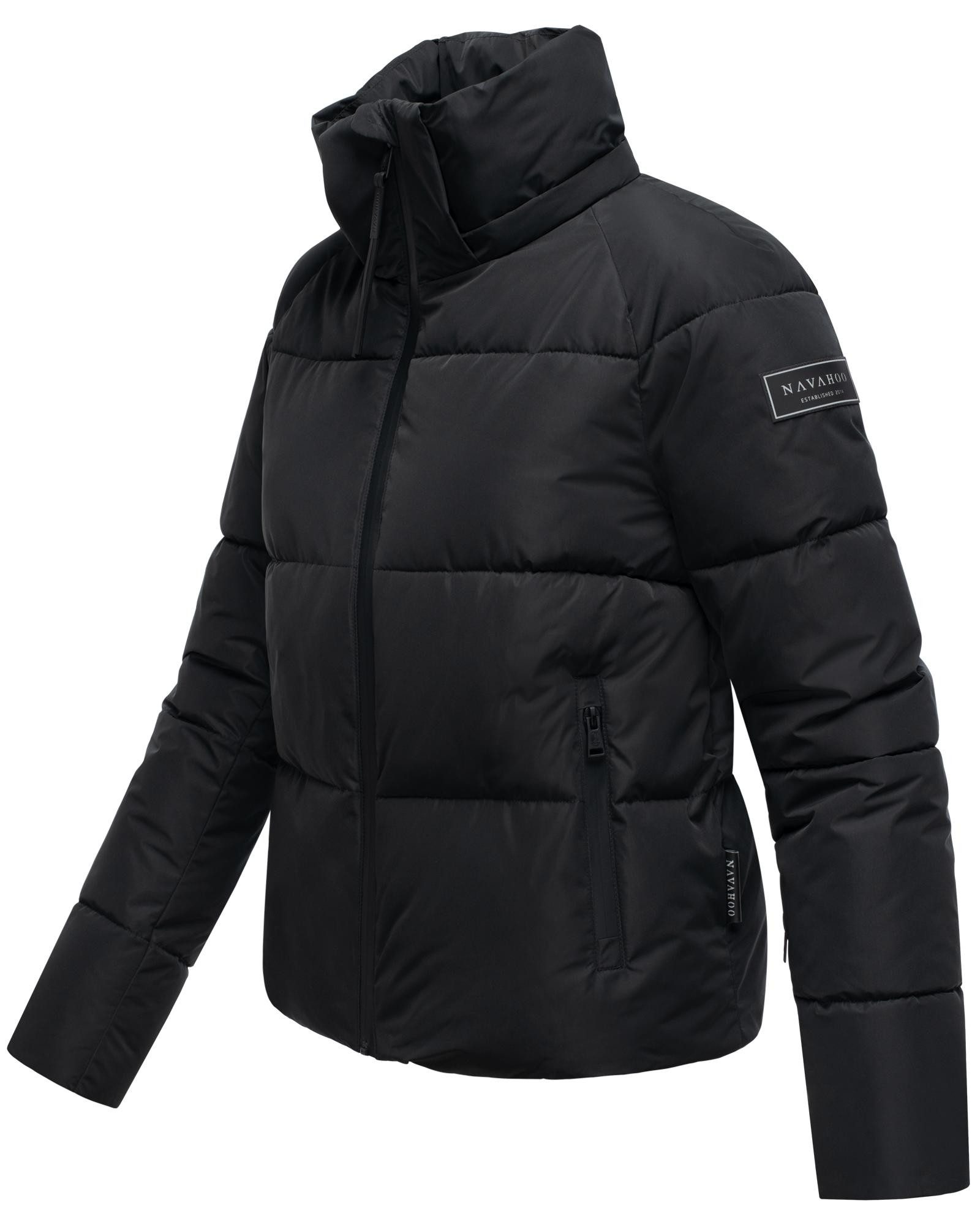 Navahoo Steppjacke Frostherz XIV Kurze gesteppte Damen Winterjacke mit abnehmbarer Kapuze – Bild 5 von 5