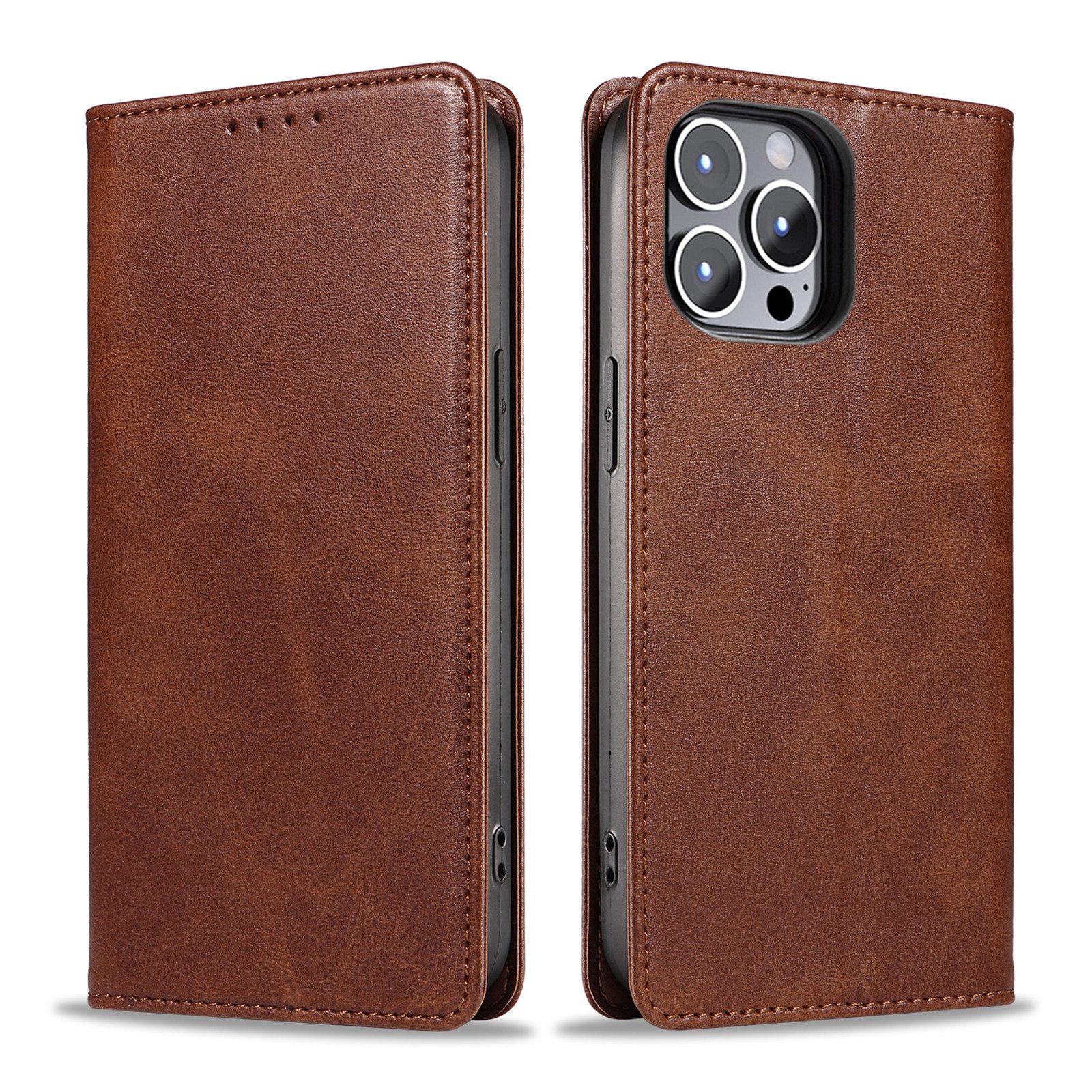 Tec-Expert Handyhülle Tasche Hülle für Apple iPhone 15 Pro 6.1 Zoll, 6.1", Cover Klapphülle Case mit Kartenfach Fliphülle aufstellbar