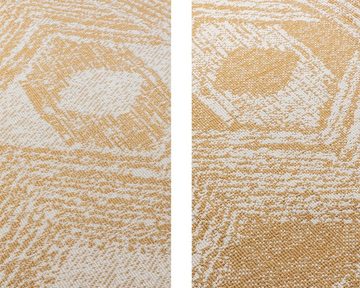 Teppich Merge, In- und Outdoor, ELLE DECORATION, rund, Höhe: 5 mm, Flachgewebe, In-& Outdoor, Modern, Wendeteppich, Balkon, Wohnzimmer