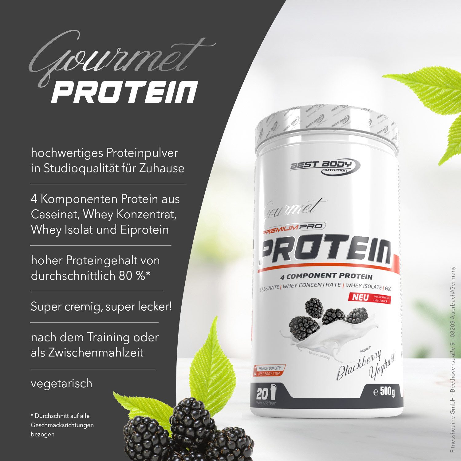 Best Body Nutrition 500 g Gourmet Protein Bundle Pulver, 500 g
