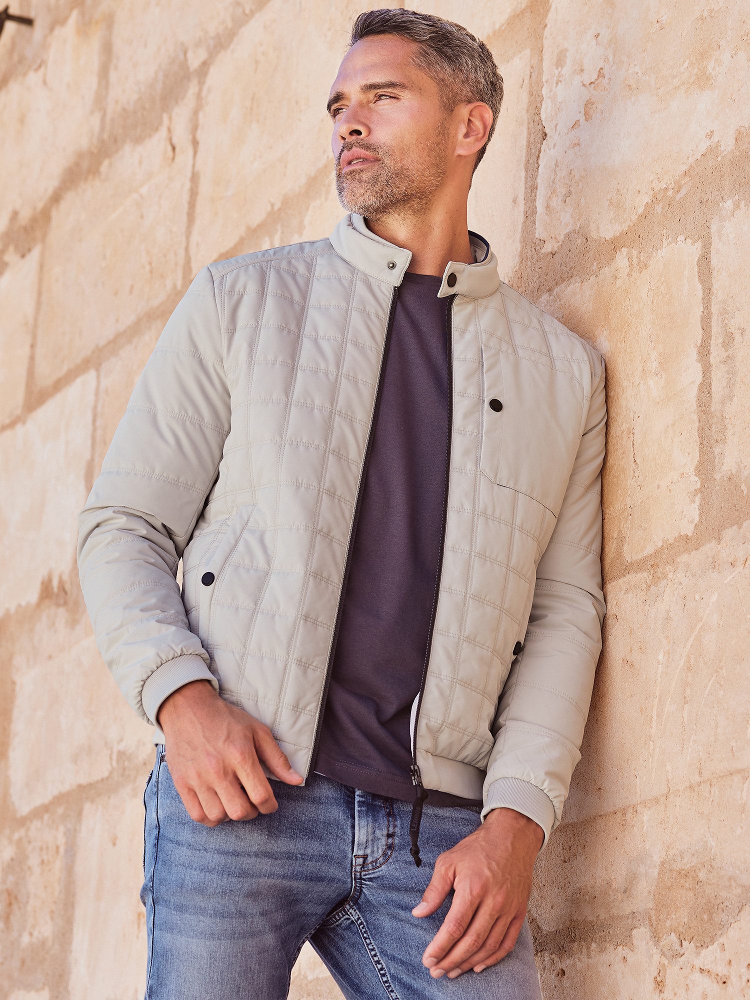 LERROS Steppjacke "LERROS Herren Steppblouson, funktional", ohne Kapuze, Wa günstig online kaufen