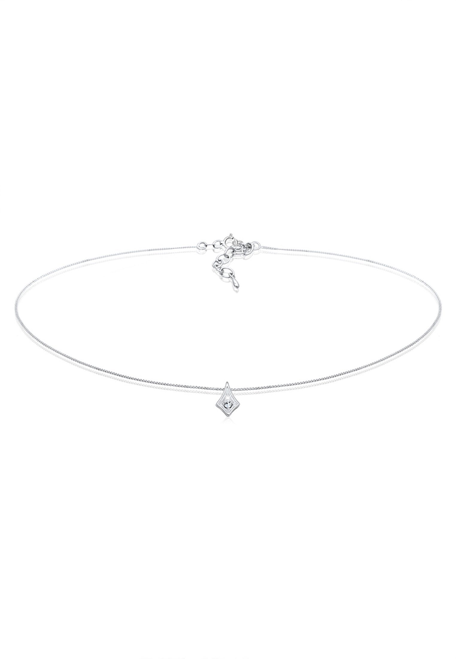 Valentinstagsgeschenk Elli Choker Choker Astro Weiß 925 Sterling Silber, mit Kristallen von Swarovski , silberfarben, Silber