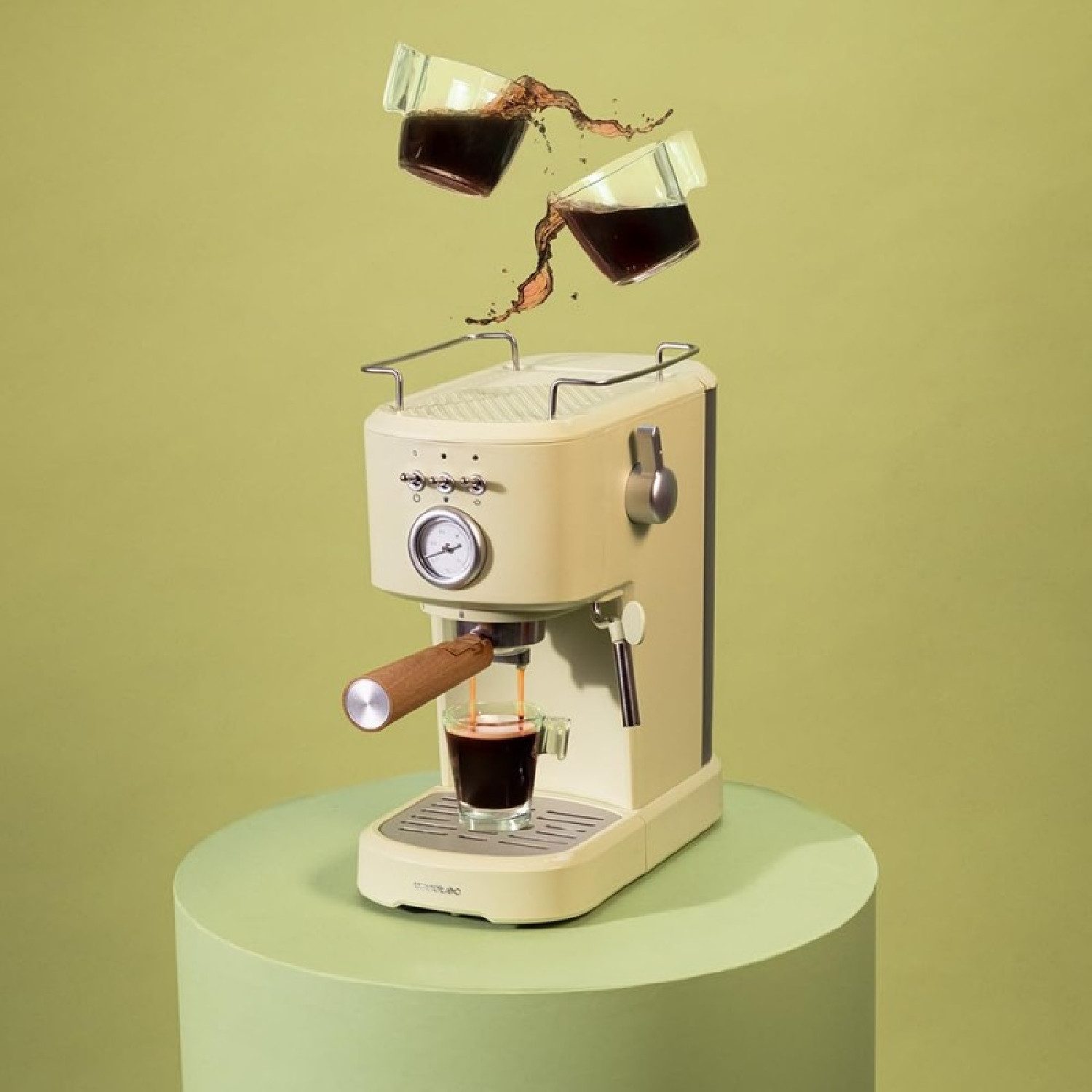 Cecotec Espressomaschine, 1.25l Kaffeekanne, Power Espresso 20 Retro Green