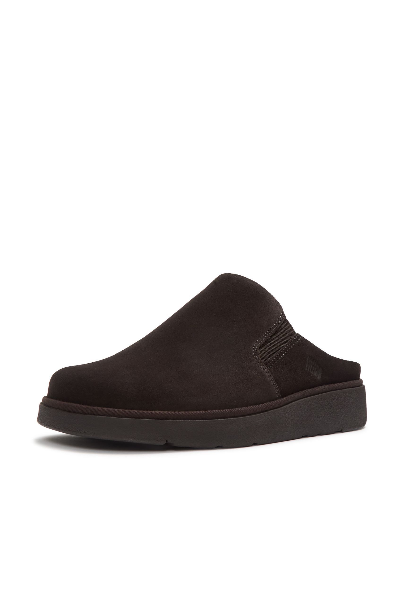 Fitflop GEN-FF ELASTICATED SUEDE MULES Clog Chocolate Brown