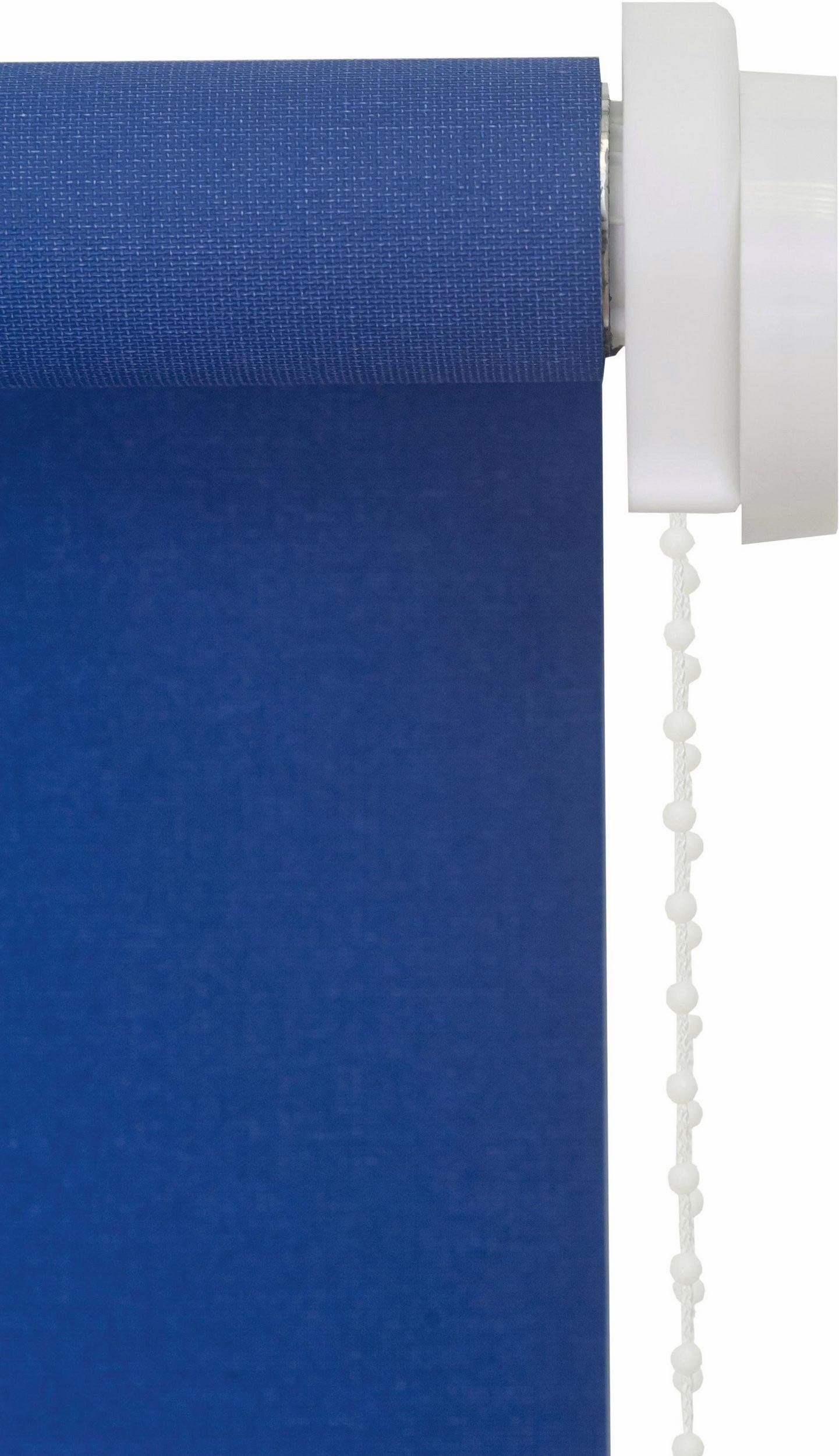 sunlines, Germany uni, One Style Seitenzugrollo jeansblau freihängend, Made size Lichtschutz, verschraubt, in