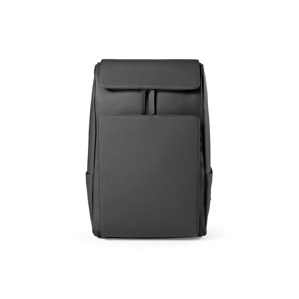 CABBEL Rucksack Rucksack 20L Laptop 6 Zoll Trolley nachhaltig robustes PU 30x48x15cm (Rucksack, 1-tlg., Einzelartikel), Schwarz, Recyceltes PU, 80,4% recycelt, 1.144 kg, 30x48x15 cm, 20L