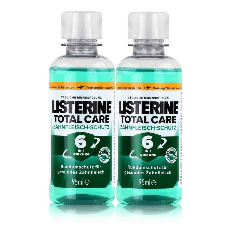 Listerine Mundspülung, Listerine Total Care Zahnfleisch-Schutz 95ml Mundspülung (2er Pack)