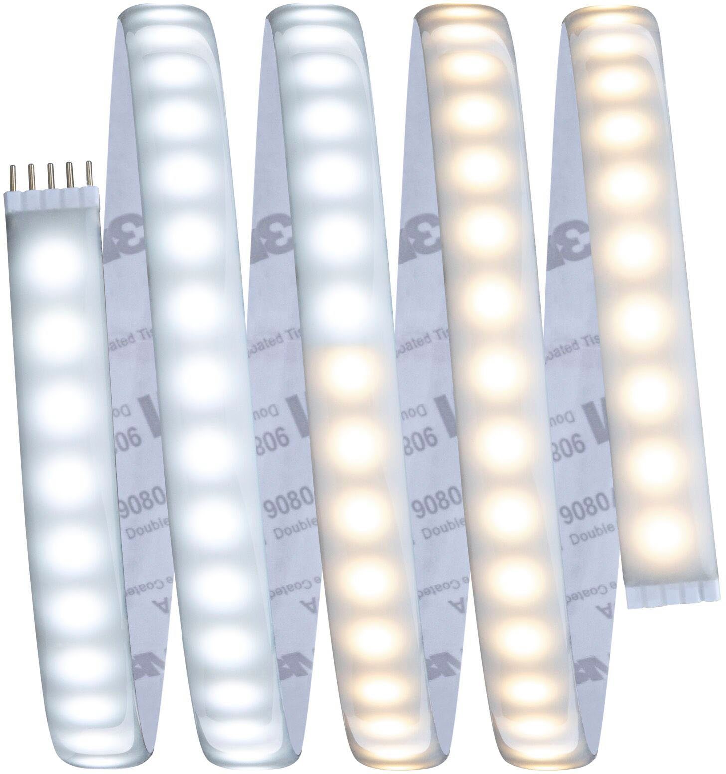 Paulmann Basisset Silber, 230/24V 1-flammig, White 1,5m LED-Streifen 17W Tunable MaxLED1000 IP44 40VA Cover2700-6500K