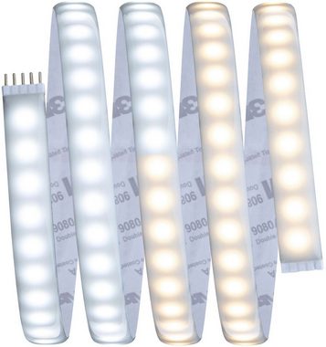 Paulmann LED-Streifen MaxLED1000 Basisset 1,5m IP44 Cover2700-6500K 17W 230/24V 40VA Silber, 1-flammig, Tunable White