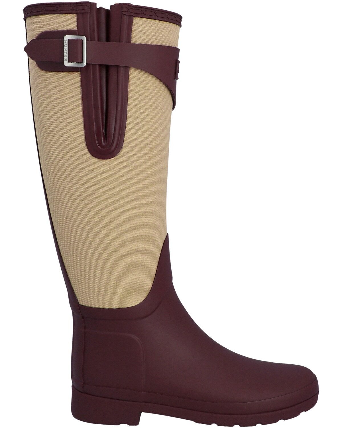 Hunter Stiefel Womens Refined Tall Canvas Boot Gummistiefel