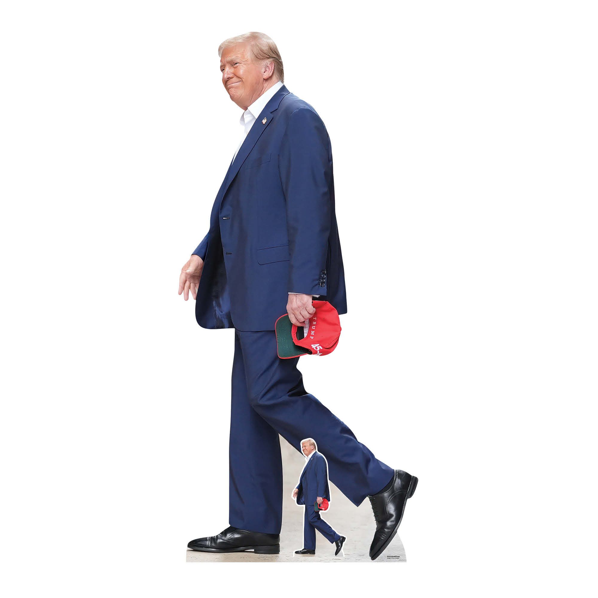 Dekofigur Donald Trump Walks Pappaufsteller 91x197 cm