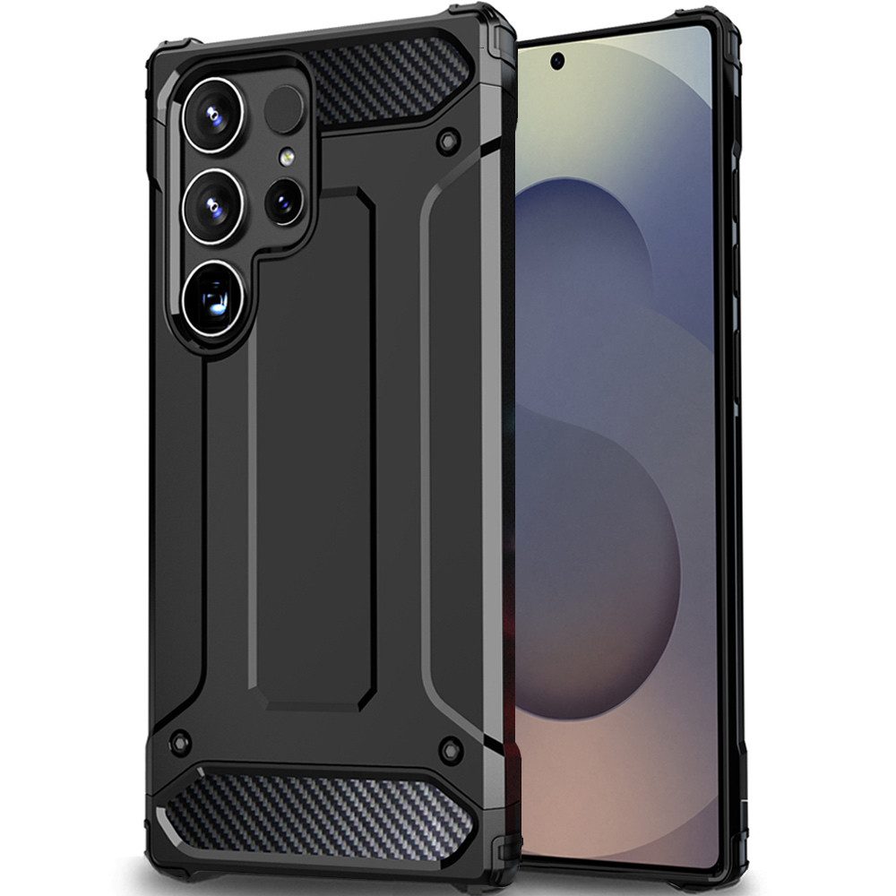 Handyhülle Outdoor Hülle für Samsung Galaxy S25 Ultra Case Armor Cover