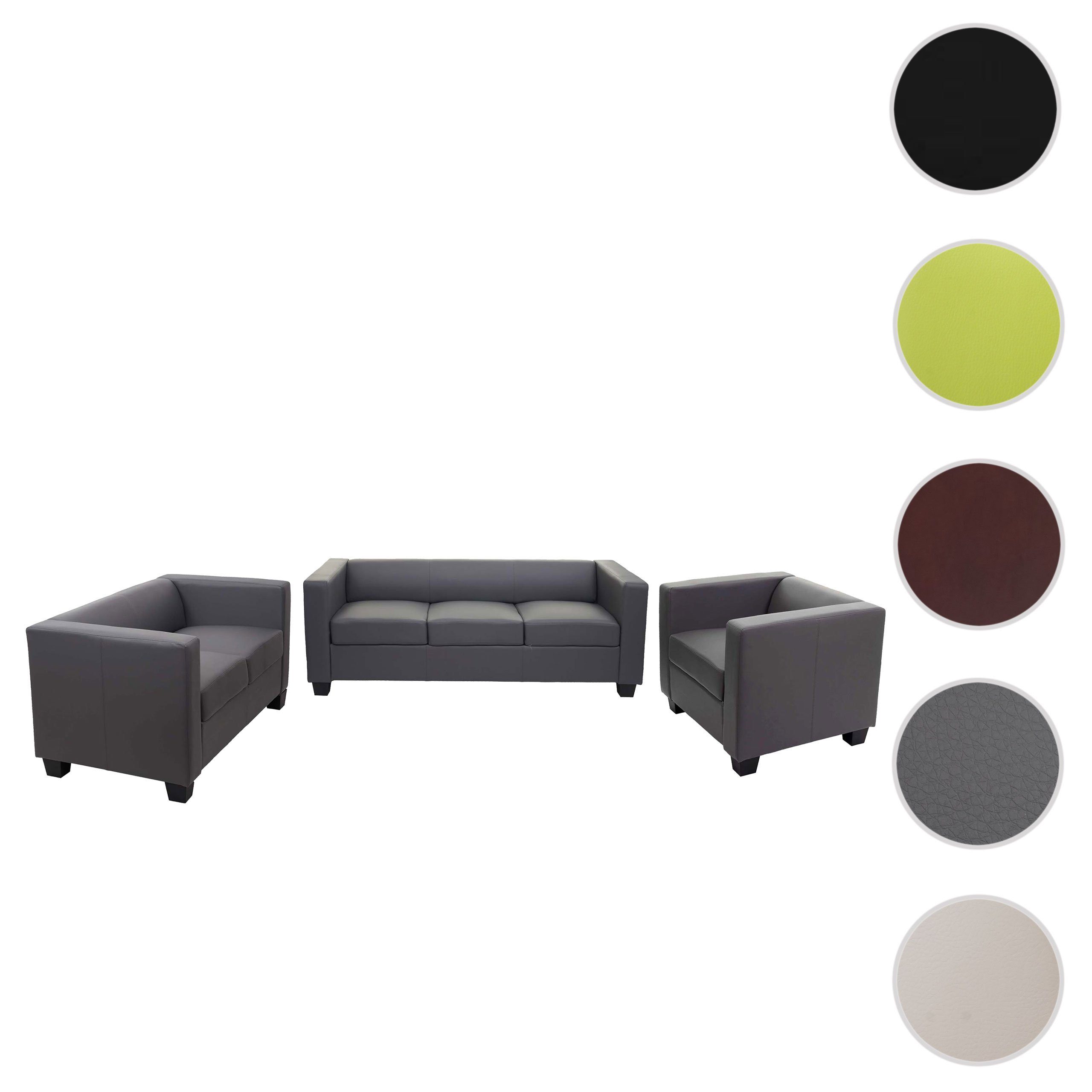 MCW Wohnlandschaft Lille-3-2-1-KL, Set, Bequeme Sitzpolsterung, Stabile Rahmenbauweise, Hohe Standfestigkeit