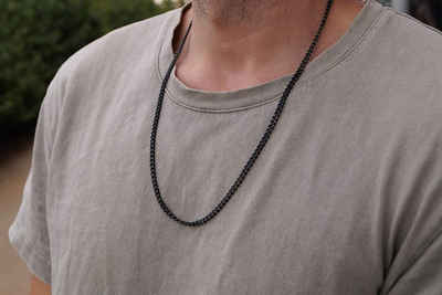 Made by Nami Panzerkette Hochwertige Halskette aus Edelstahl Herren & Damen Robuste Königskette, Gliederkette Halskette Cuban Link Chain